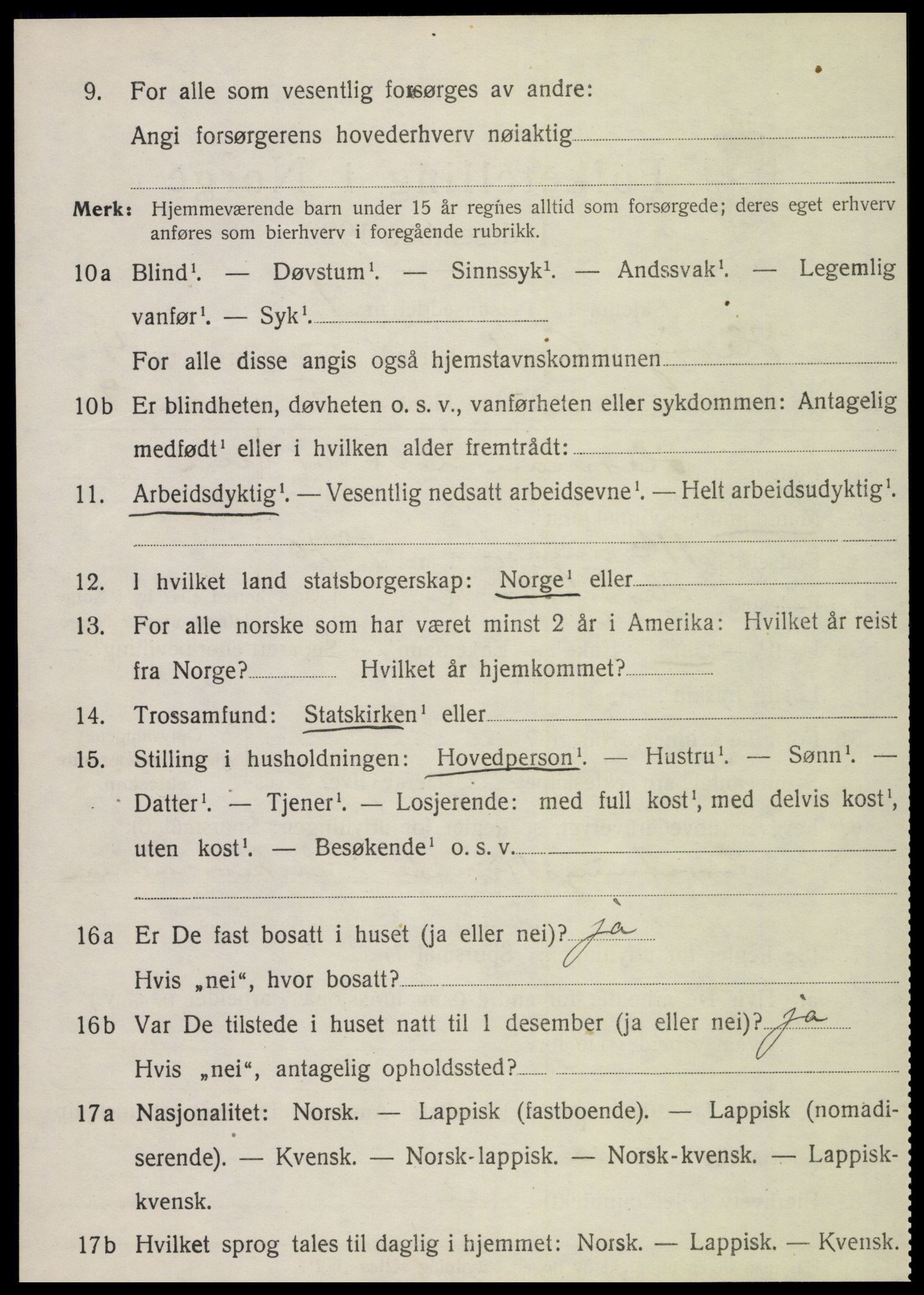 SAT, 1920 census for Herøy, 1920, p. 3415