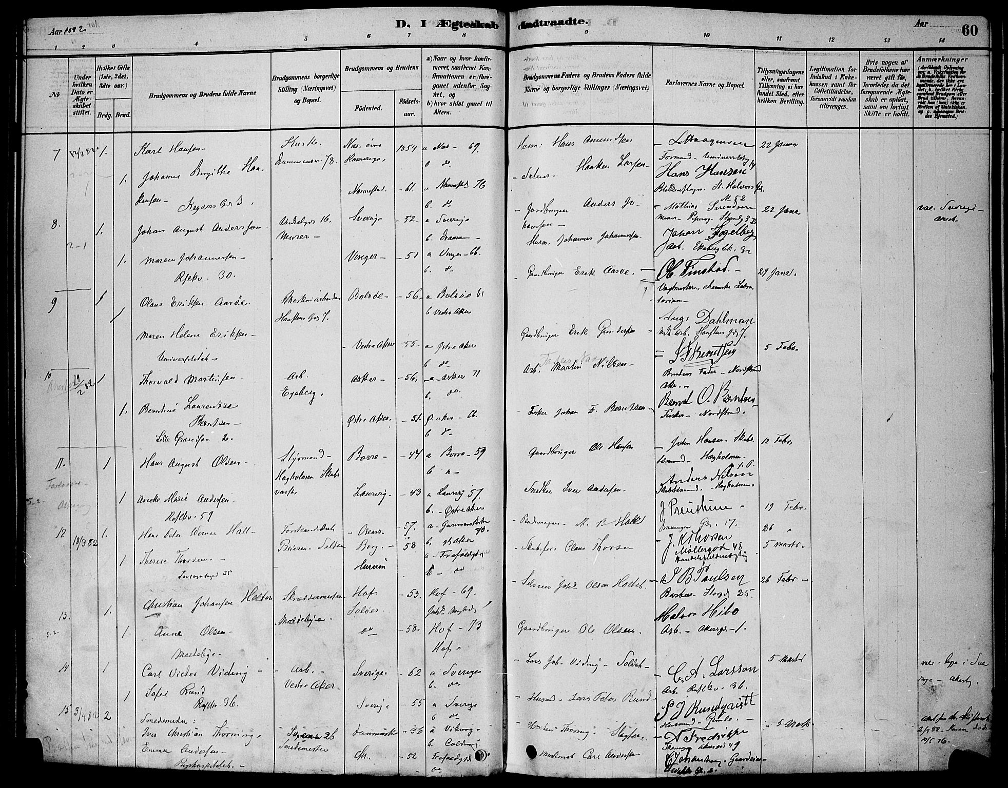 Trefoldighet prestekontor Kirkebøker, AV/SAO-A-10882/H/Ha/L0003: Banns register no. 3, 1878-1888, p. 60