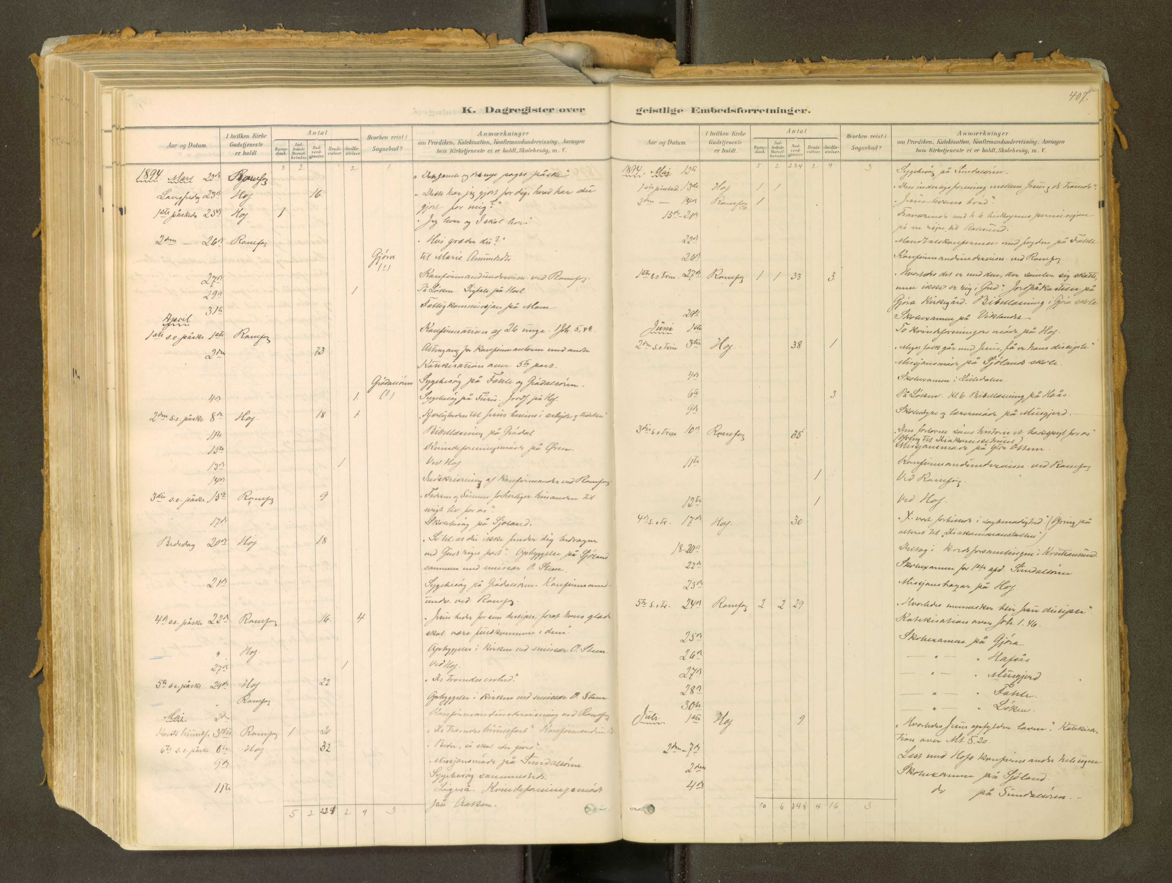 Sunndal sokneprestkontor, SAT/A-1085/1/I/I1/I1a: Parish register (official) no. 2, 1877-1914, p. 407