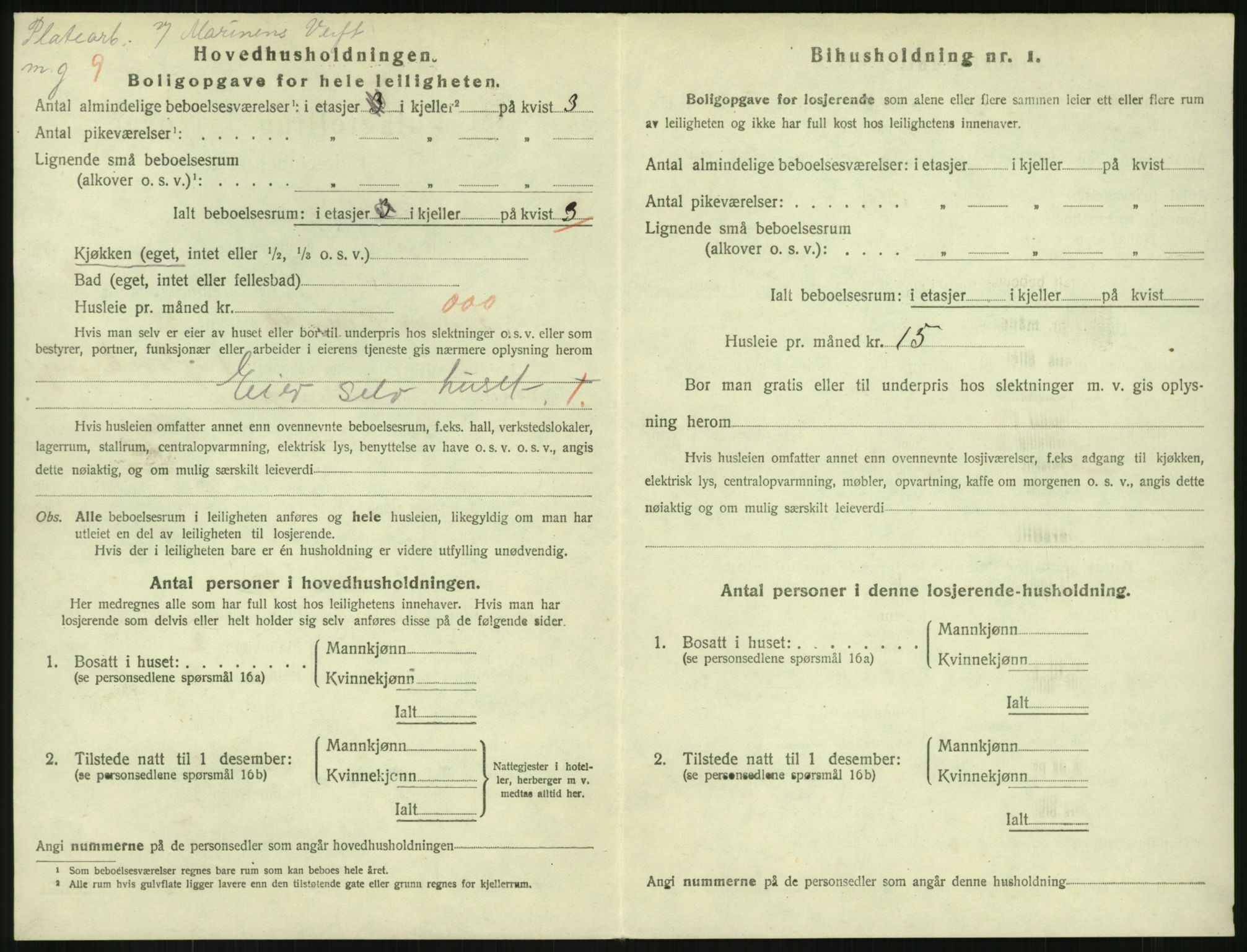 SAKO, 1920 census for Horten, 1920, p. 4492