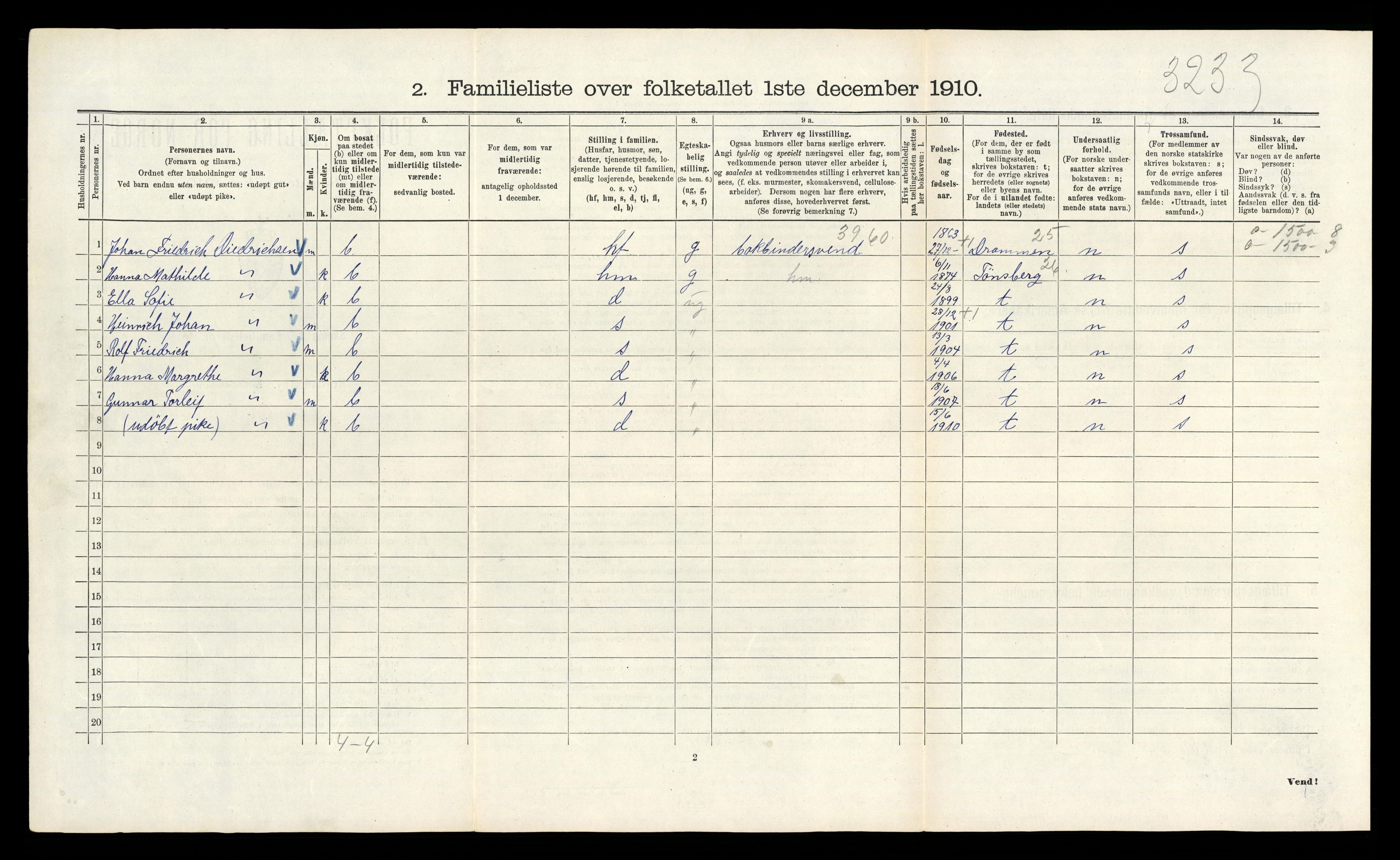 RA, 1910 census for Kristiania, 1910, p. 34160