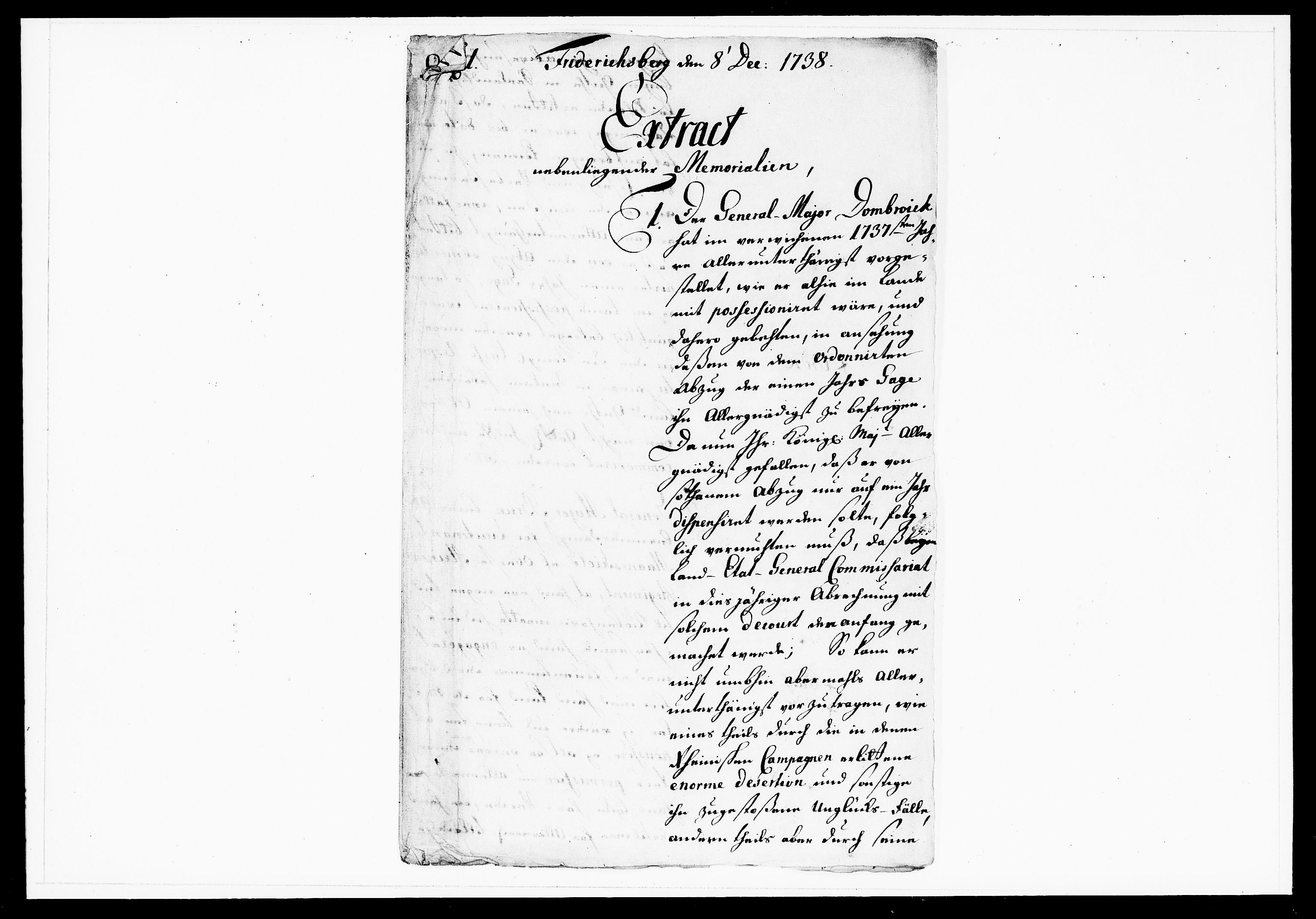 Krigskollegiet, Krigskancelliet, DRA/A-0006/-/1143-1150: Refererede sager, 1738, p. 540