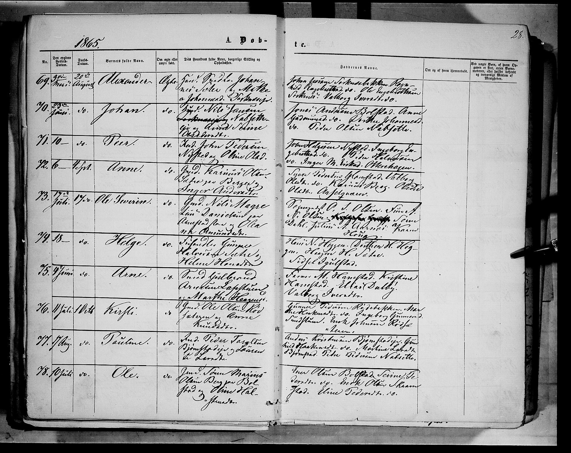 Åmot prestekontor, Hedmark, AV/SAH-PREST-056/H/Ha/Haa/L0008: Parish register (official) no. 8, 1862-1875, p. 28