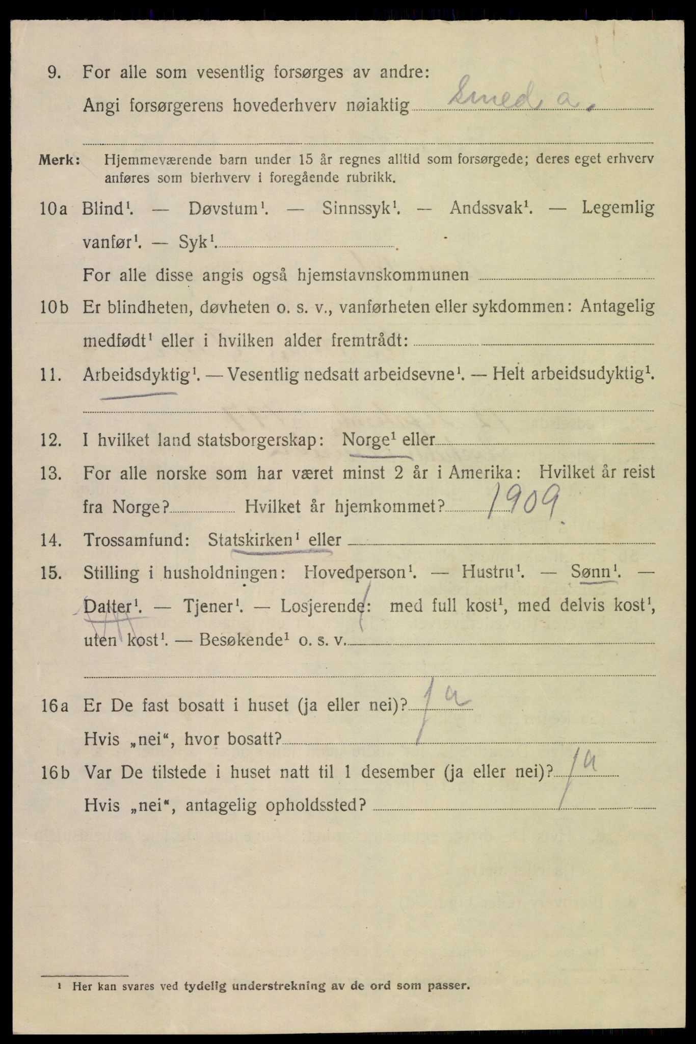 SAK, 1920 census for Mandal, 1920, p. 6846