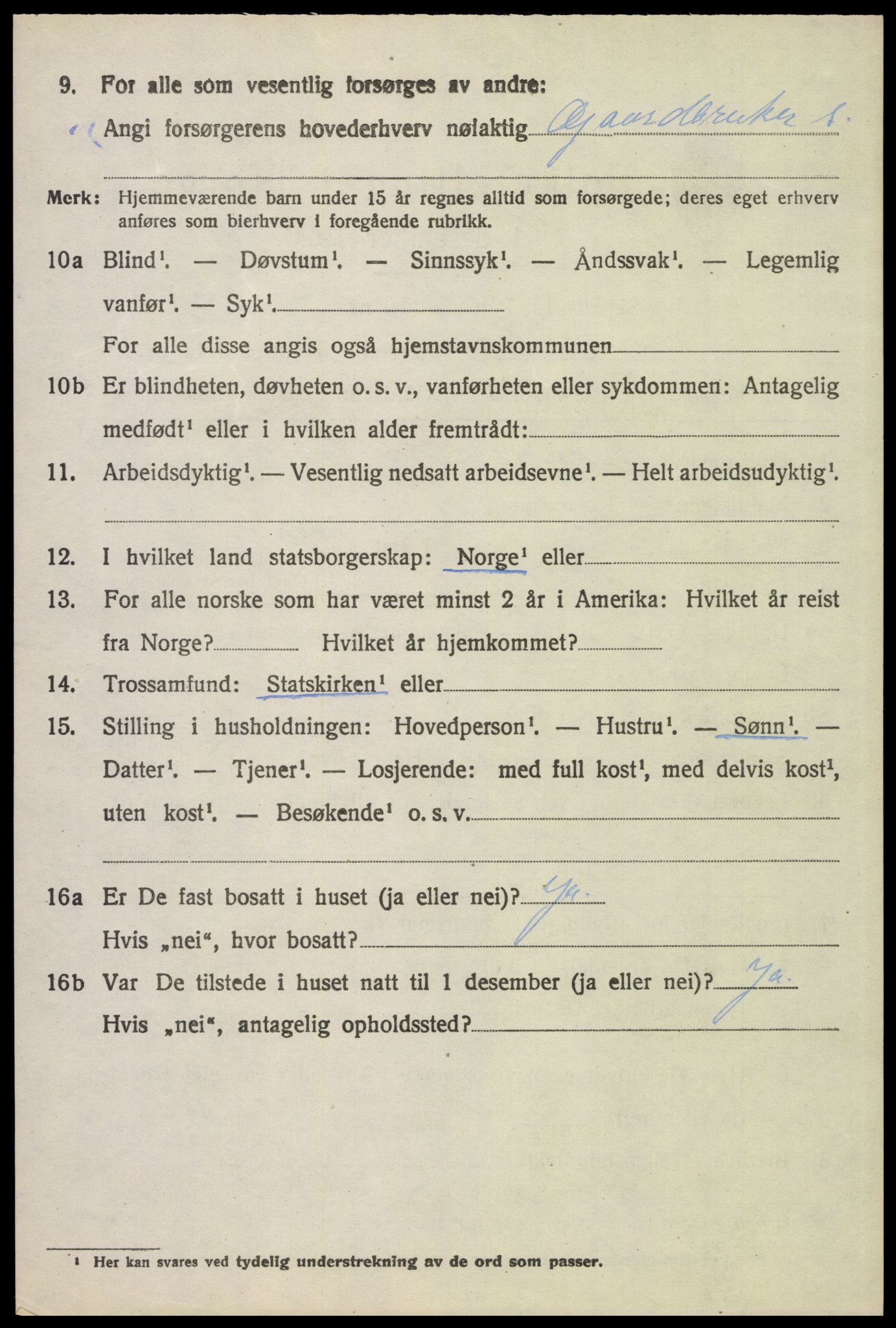 SAH, 1920 census for Eidskog, 1920, p. 2924