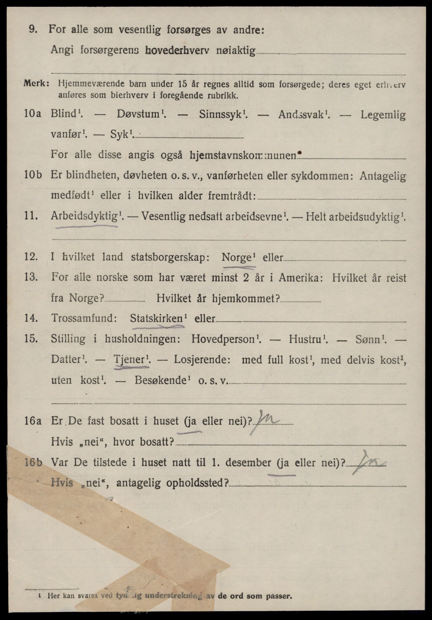 SAT, 1920 census for Ulstein, 1920, p. 4557