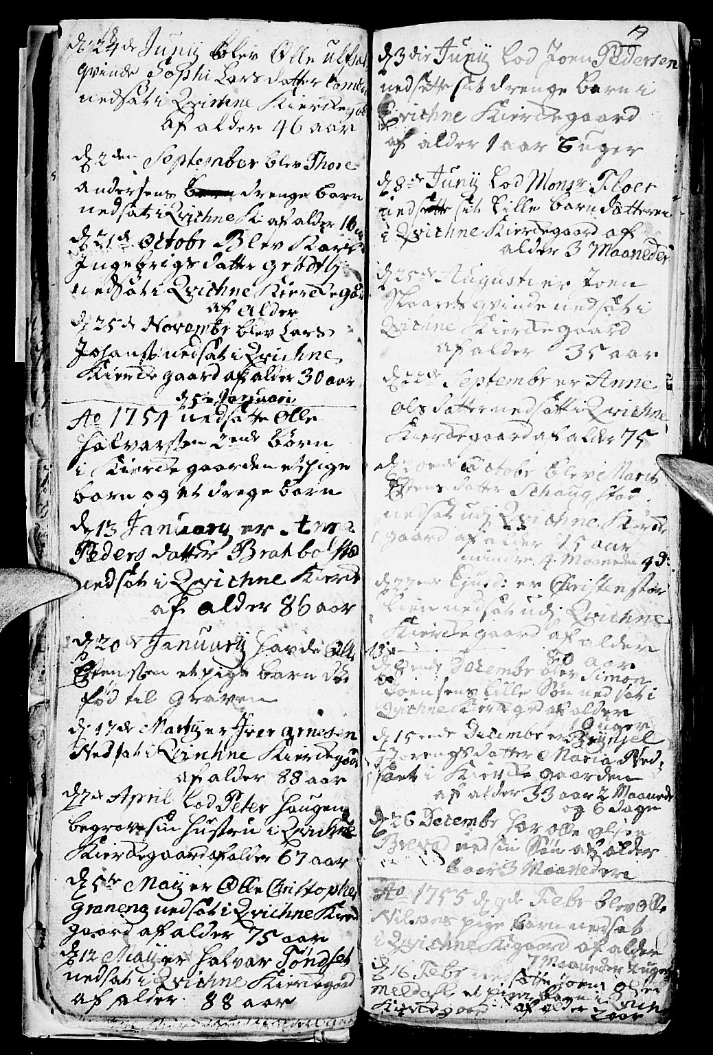 Kvikne prestekontor, SAH/PREST-064/H/Ha/Haa/L0001: Parish register (official) no. 1, 1740-1756, p. 18-19