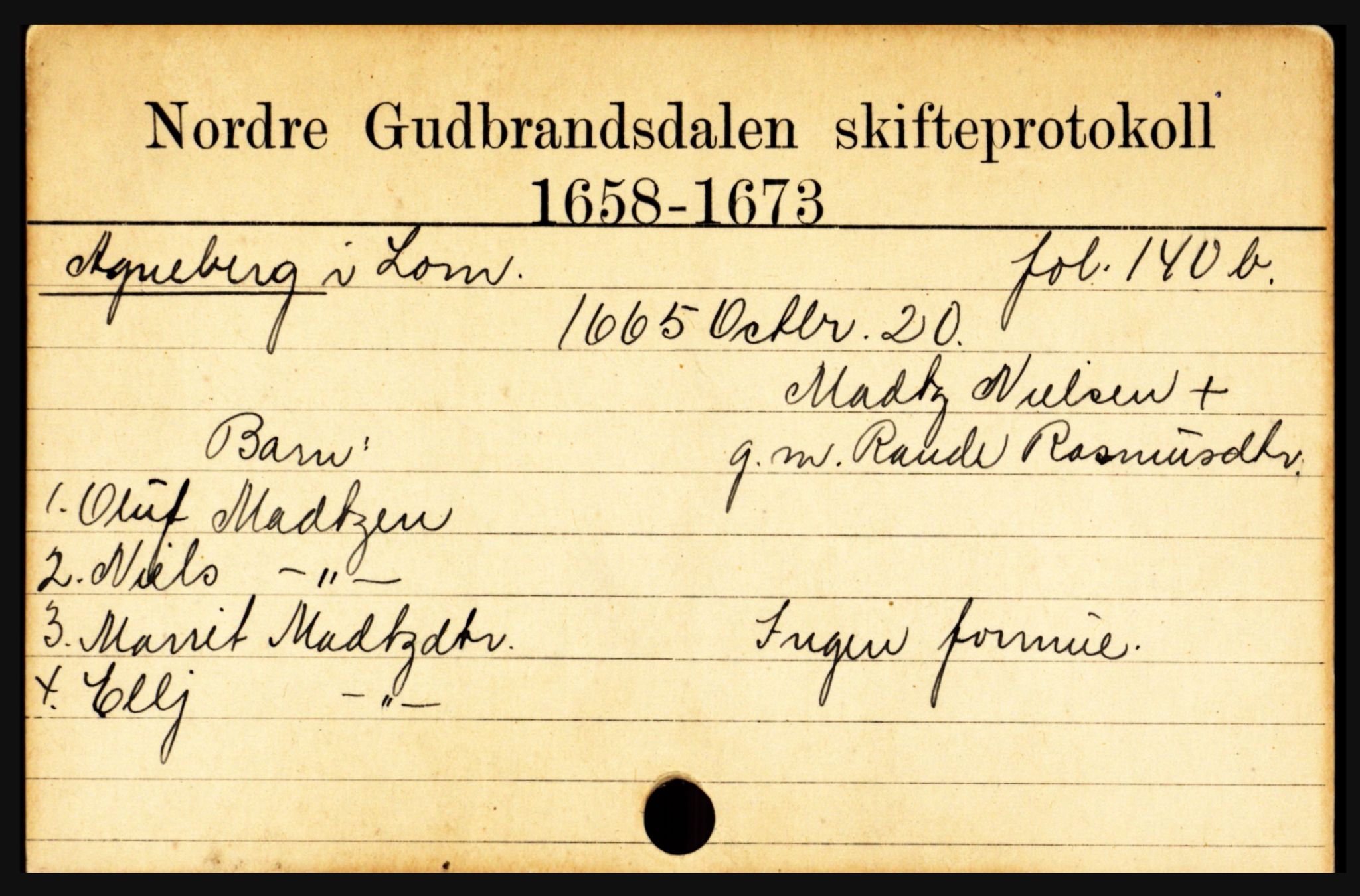 Nord-Gudbrandsdal tingrett, AV/SAH-TING-002/J, 1658-1900, p. 11