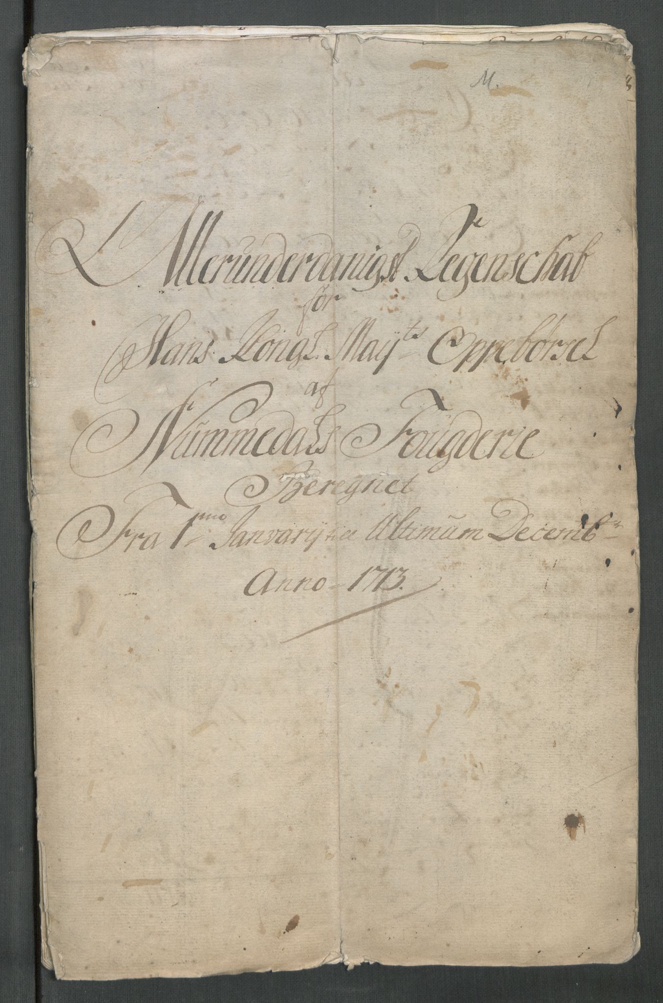 Rentekammeret inntil 1814, Reviderte regnskaper, Fogderegnskap, RA/EA-4092/R64/L4434: Fogderegnskap Namdal, 1713, p. 3