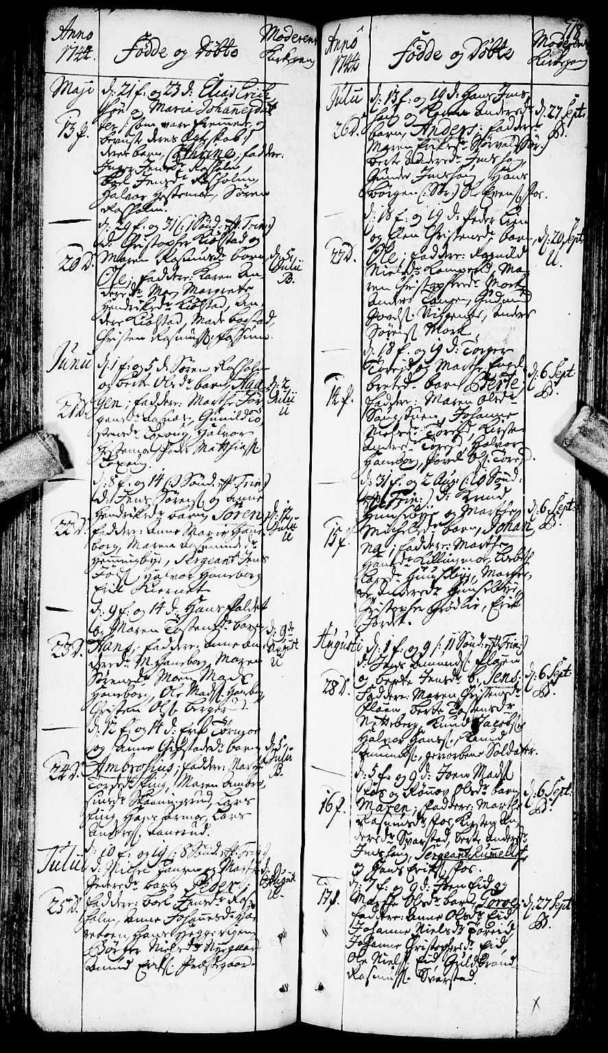 Aurskog prestekontor Kirkebøker, SAO/A-10304a/F/Fa/L0002: Parish register (official) no. I 2, 1735-1766, p. 118