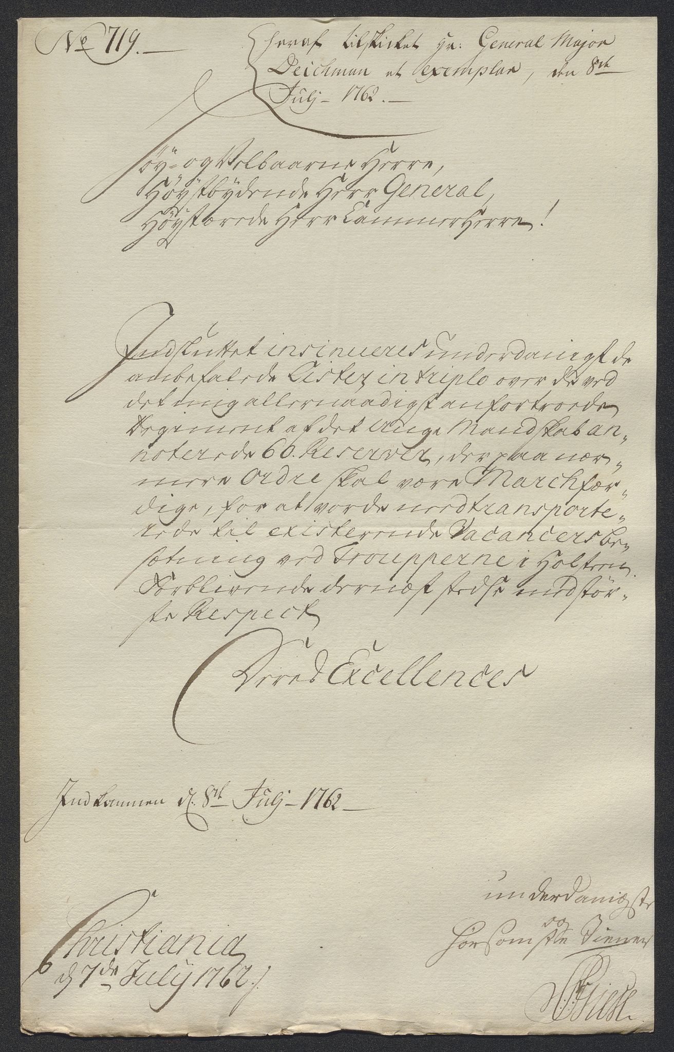 Kommanderende general (KG I) med Det norske krigsdirektorium, AV/RA-EA-5419/E/Ec/L0021: Ruller over nedkommanderte mannskap, 1758-1762, p. 650