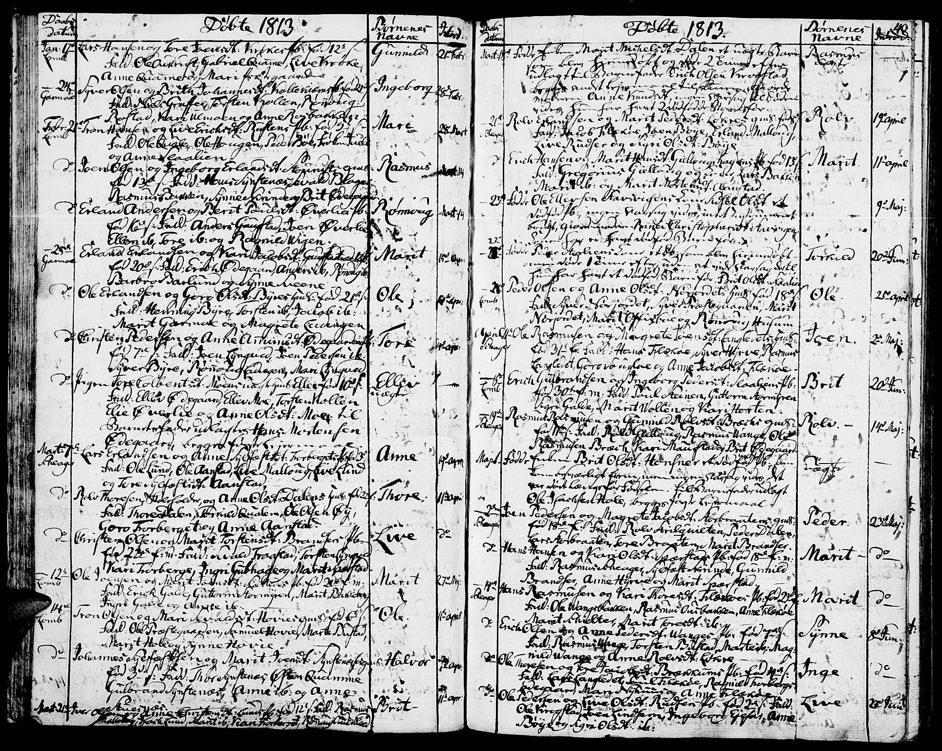 Lom prestekontor, SAH/PREST-070/K/L0003: Parish register (official) no. 3, 1801-1825, p. 40