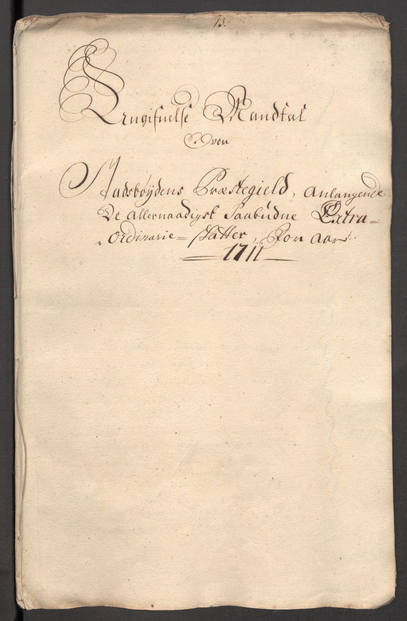 Rentekammeret inntil 1814, Reviderte regnskaper, Fogderegnskap, AV/RA-EA-4092/R57/L3860: Fogderegnskap Fosen, 1711, p. 285