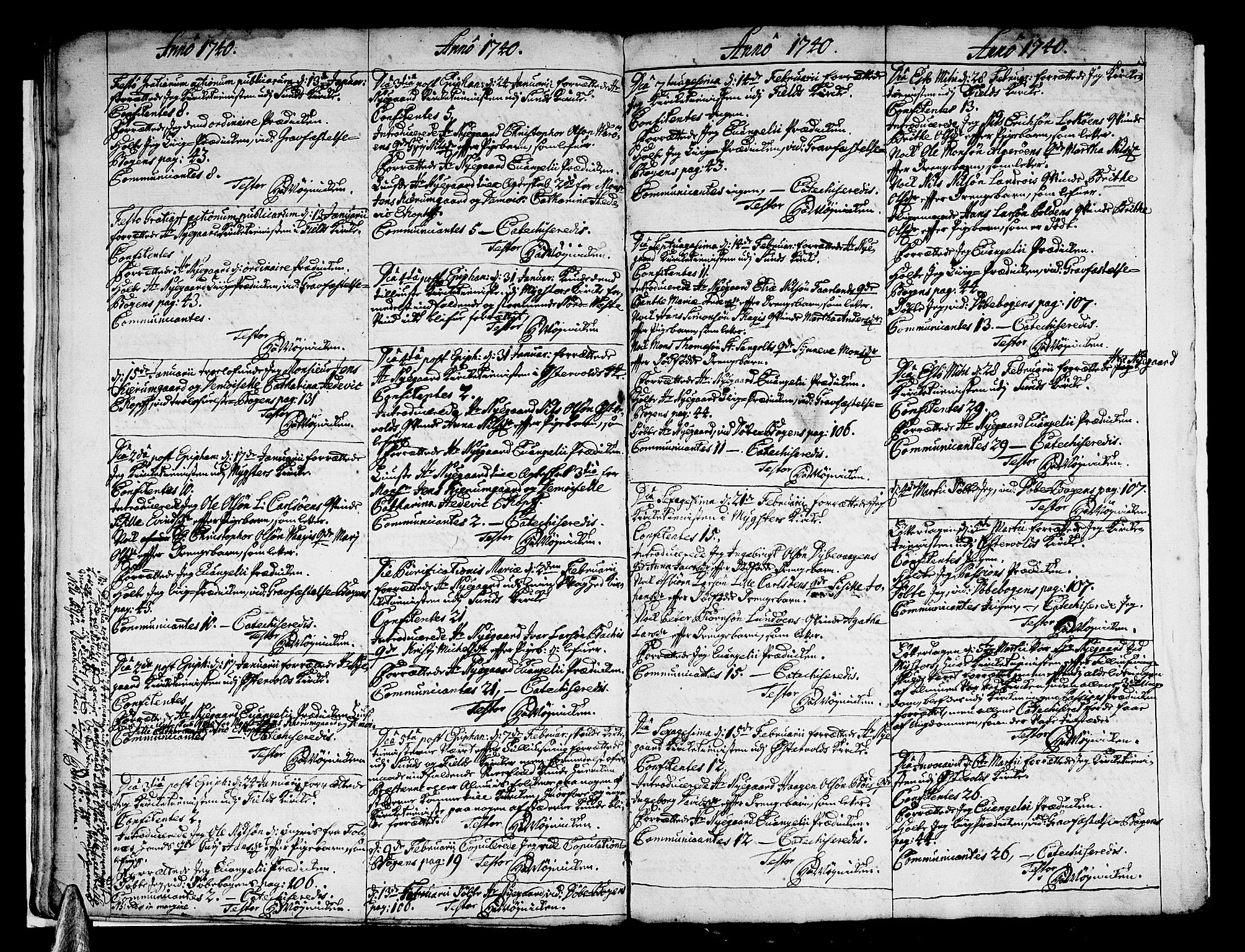 Sund sokneprestembete, SAB/A-99930: Parish register (official) no. A 1, 1729-1740