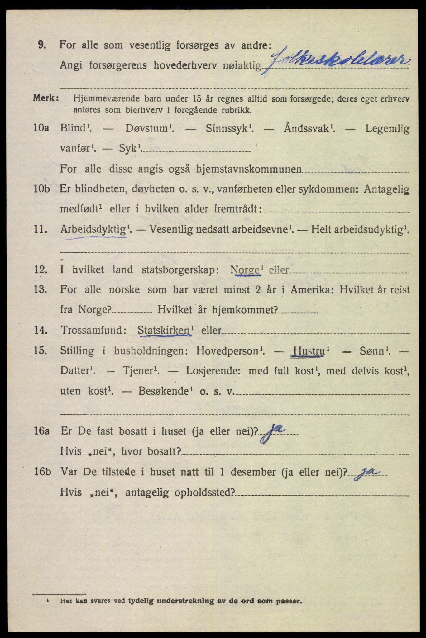 SAK, 1920 census for Nes (V-A), 1920, p. 1387