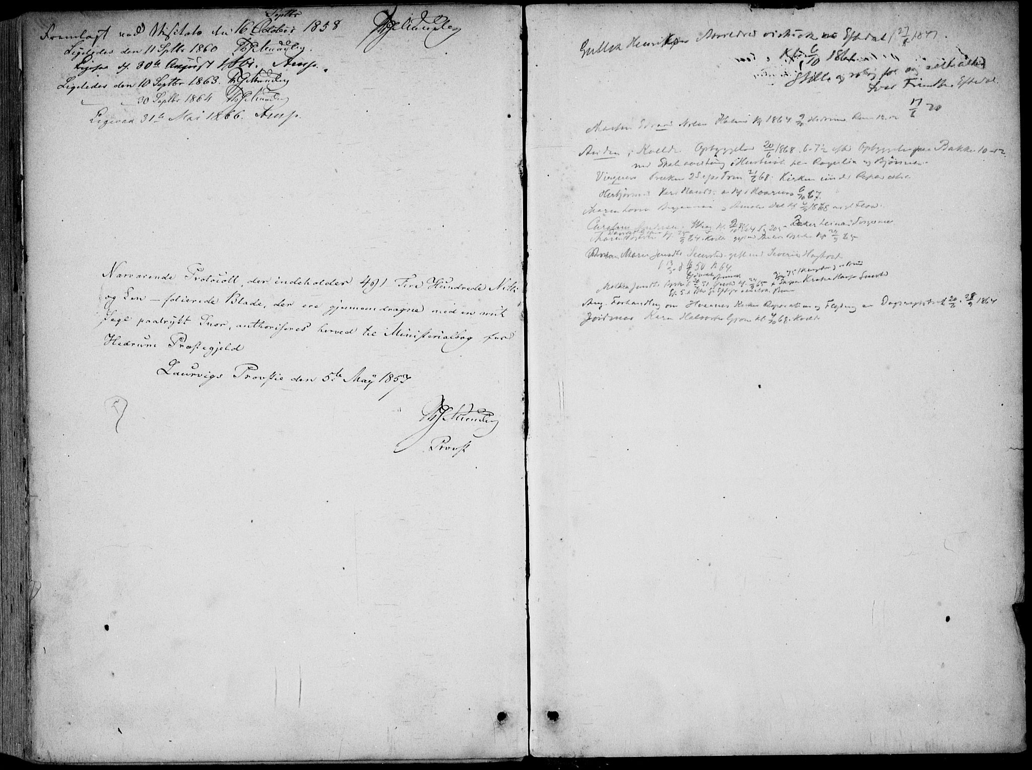 Hedrum kirkebøker, AV/SAKO-A-344/F/Fa/L0007: Parish register (official) no. I 7, 1857-1868, p. 487