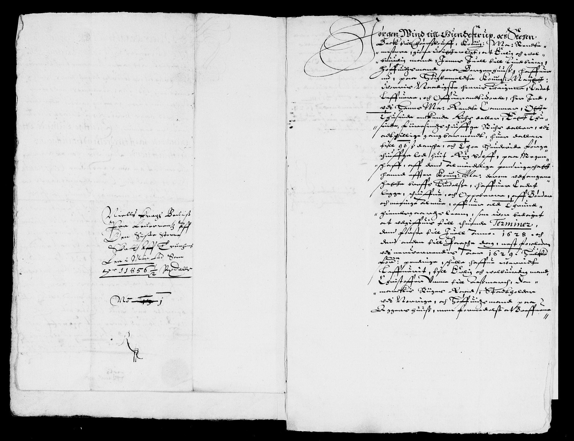 Rentekammeret inntil 1814, Reviderte regnskaper, Lensregnskaper, AV/RA-EA-5023/R/Rb/Rbw/L0038: Trondheim len, 1628-1629