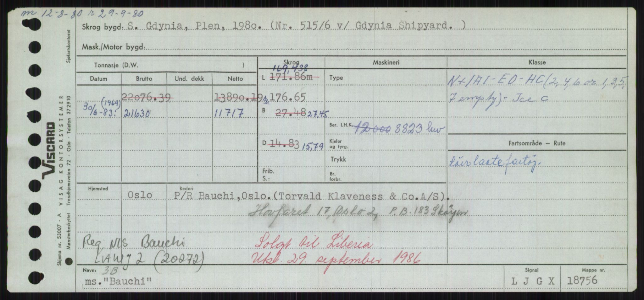 Sjøfartsdirektoratet med forløpere, Skipsmålingen, RA/S-1627/H/Hd/L0003: Fartøy, B-Bev, p. 391