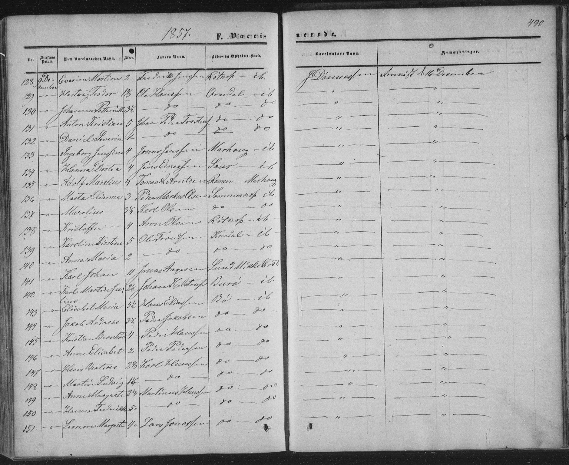 Ministerialprotokoller, klokkerbøker og fødselsregistre - Nordland, AV/SAT-A-1459/855/L0800: Parish register (official) no. 855A08, 1852-1864, p. 490