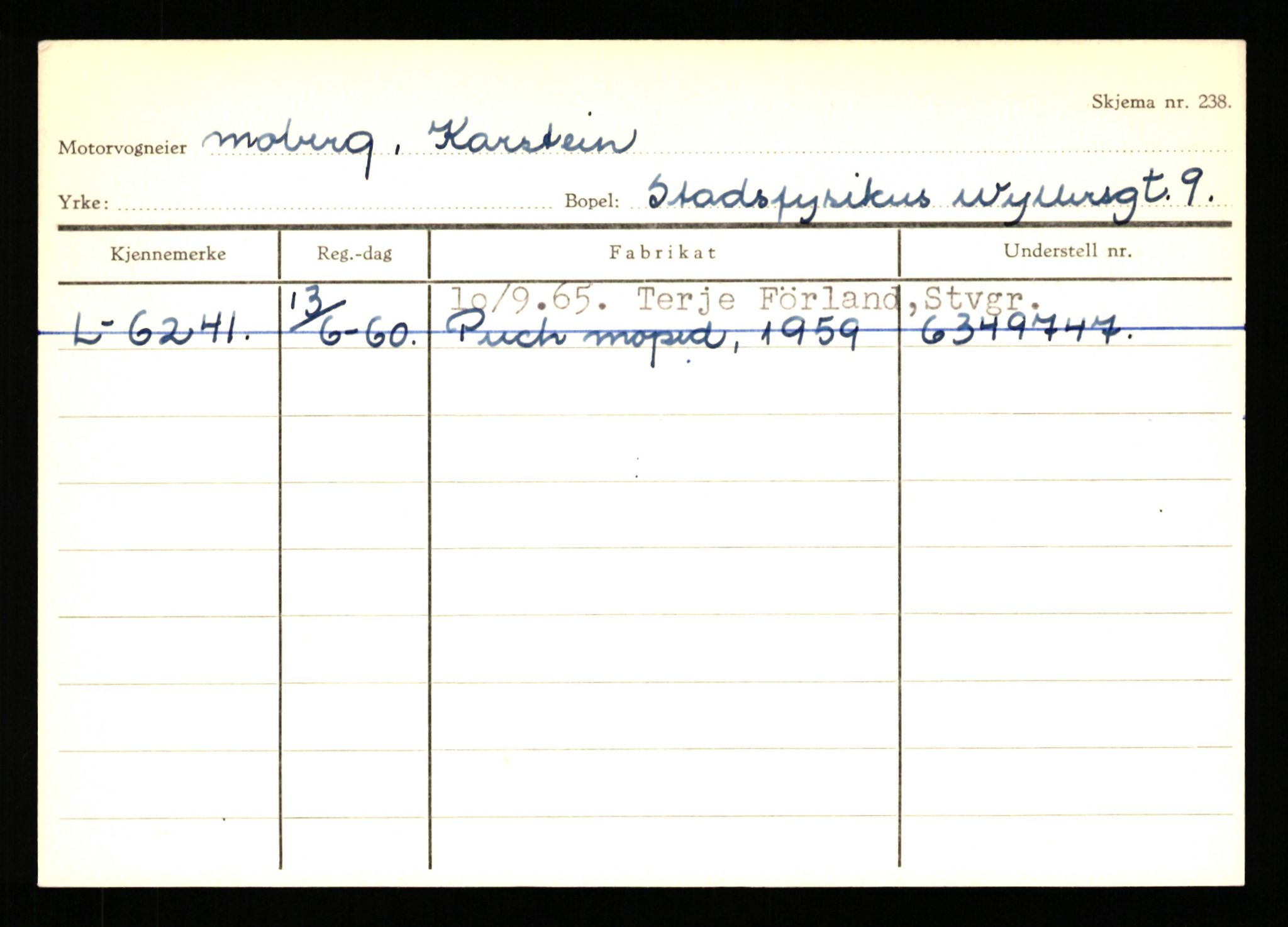 Stavanger trafikkstasjon, SAST/A-101942/0/H/L0025: Meling - Mygland, 1930-1971, p. 1277