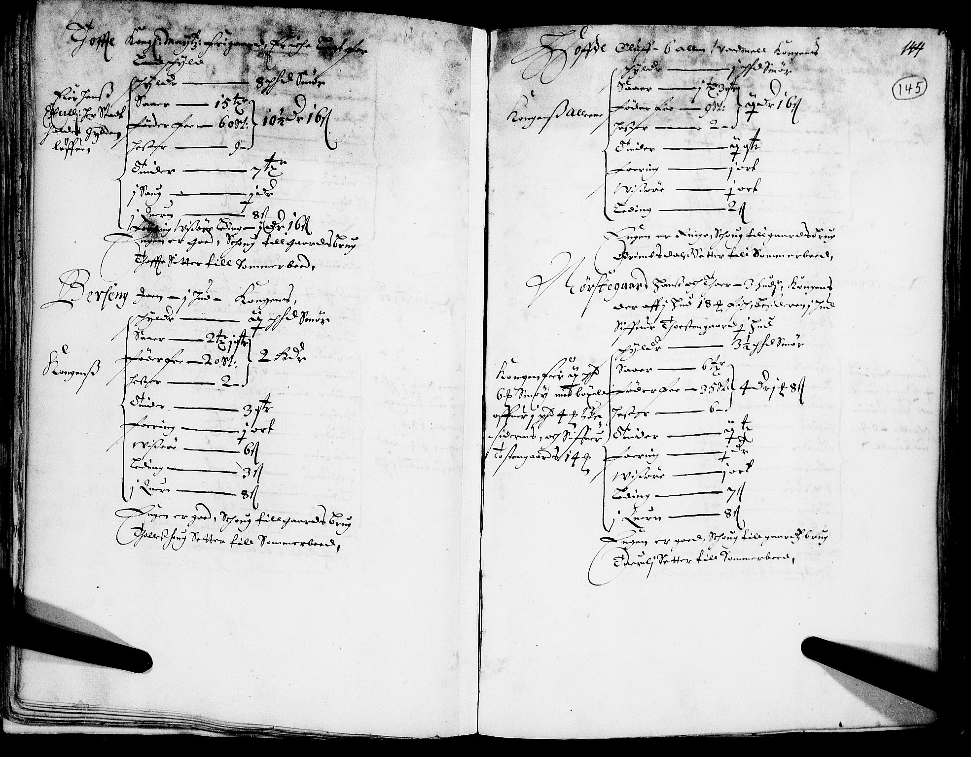 Rentekammeret inntil 1814, Realistisk ordnet avdeling, AV/RA-EA-4070/N/Nb/Nba/L0014: Gudbrandsdalen fogderi, 1. del, 1668, p. 144b-145a