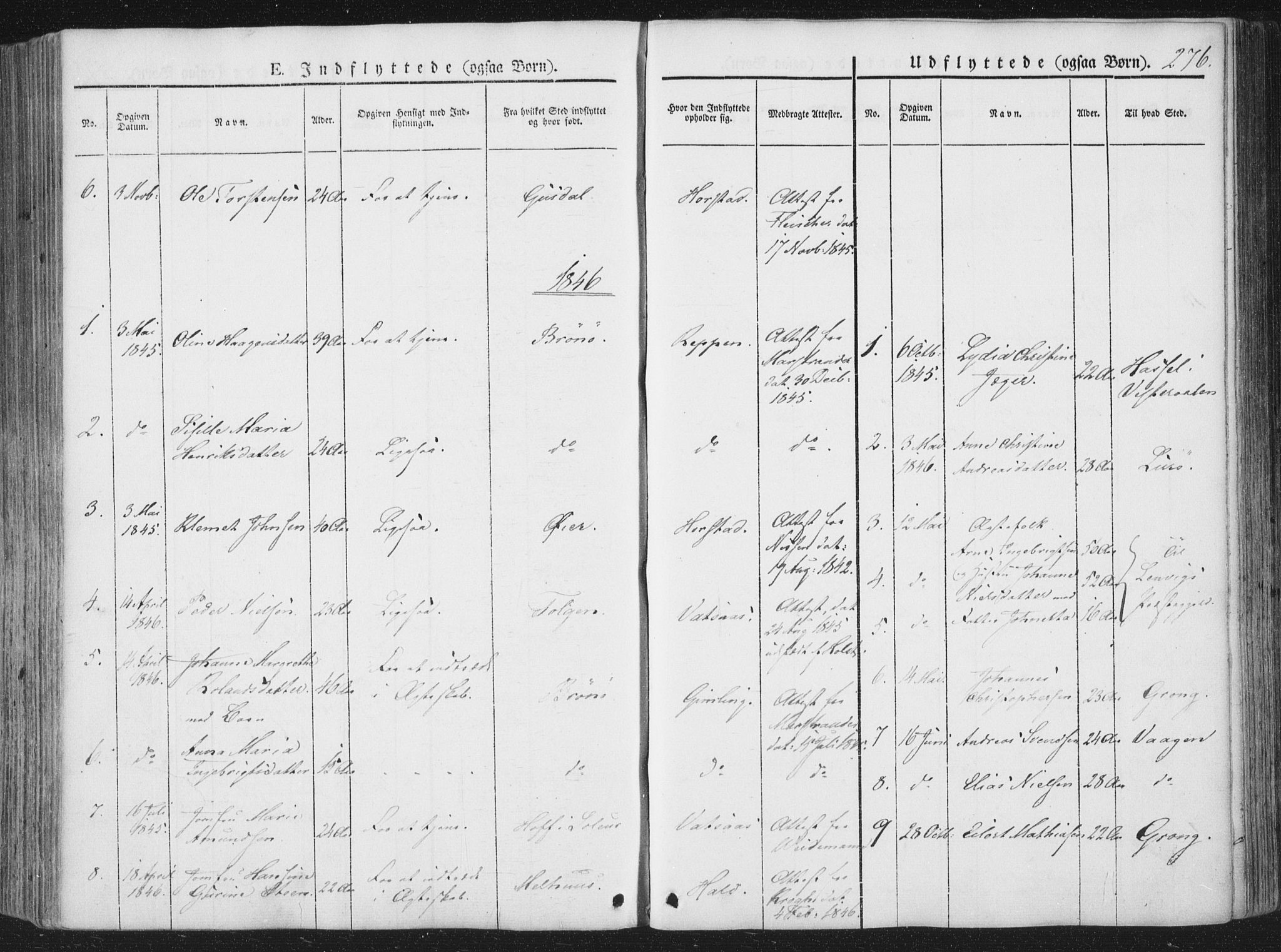 Ministerialprotokoller, klokkerbøker og fødselsregistre - Nordland, AV/SAT-A-1459/810/L0144: Parish register (official) no. 810A07 /1, 1841-1862, p. 276