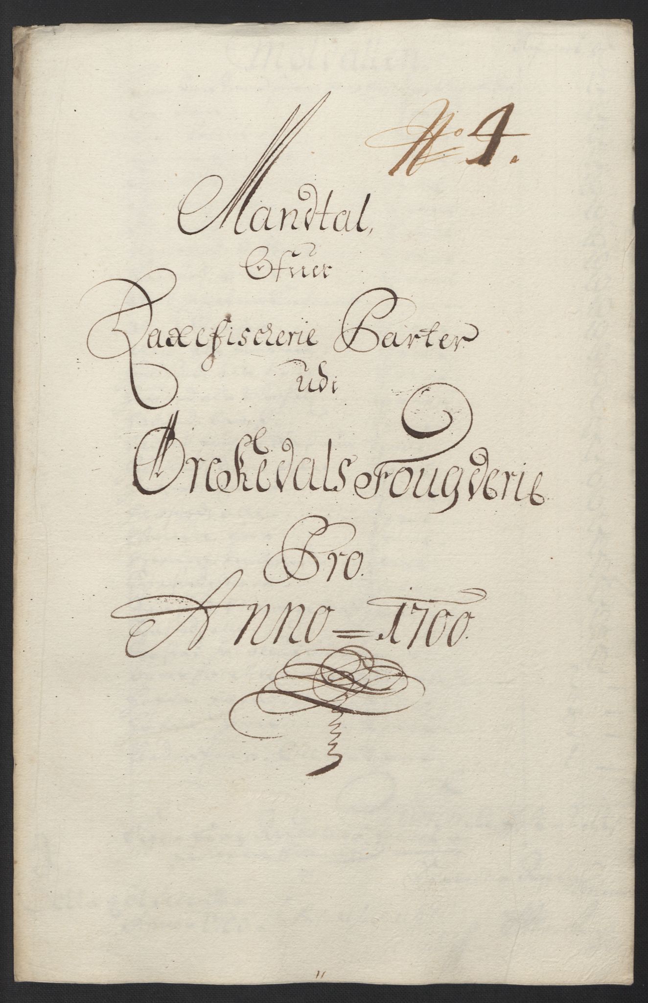 Rentekammeret inntil 1814, Reviderte regnskaper, Fogderegnskap, RA/EA-4092/R60/L3950: Fogderegnskap Orkdal og Gauldal, 1700, p. 110