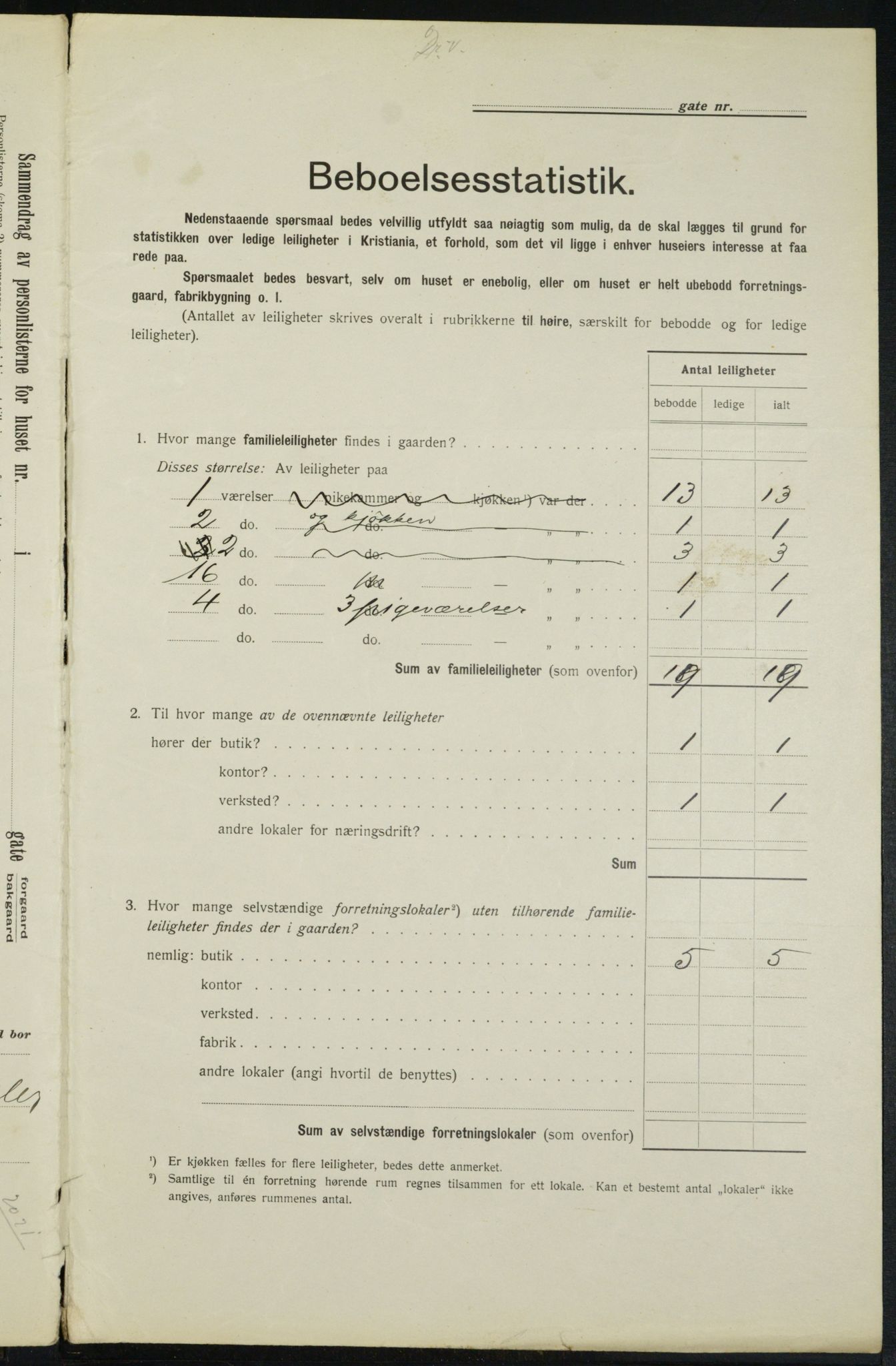 OBA, Municipal Census 1913 for Kristiania, 1913, p. 48947