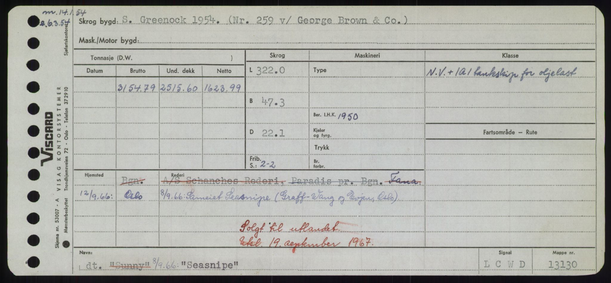 Sjøfartsdirektoratet med forløpere, Skipsmålingen, RA/S-1627/H/Hd/L0032: Fartøy, San-Seve, p. 363