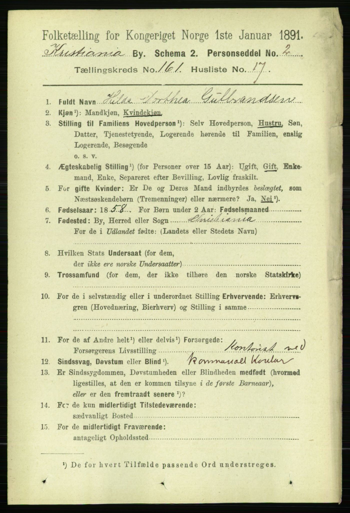 RA, 1891 census for 0301 Kristiania, 1891, p. 91903