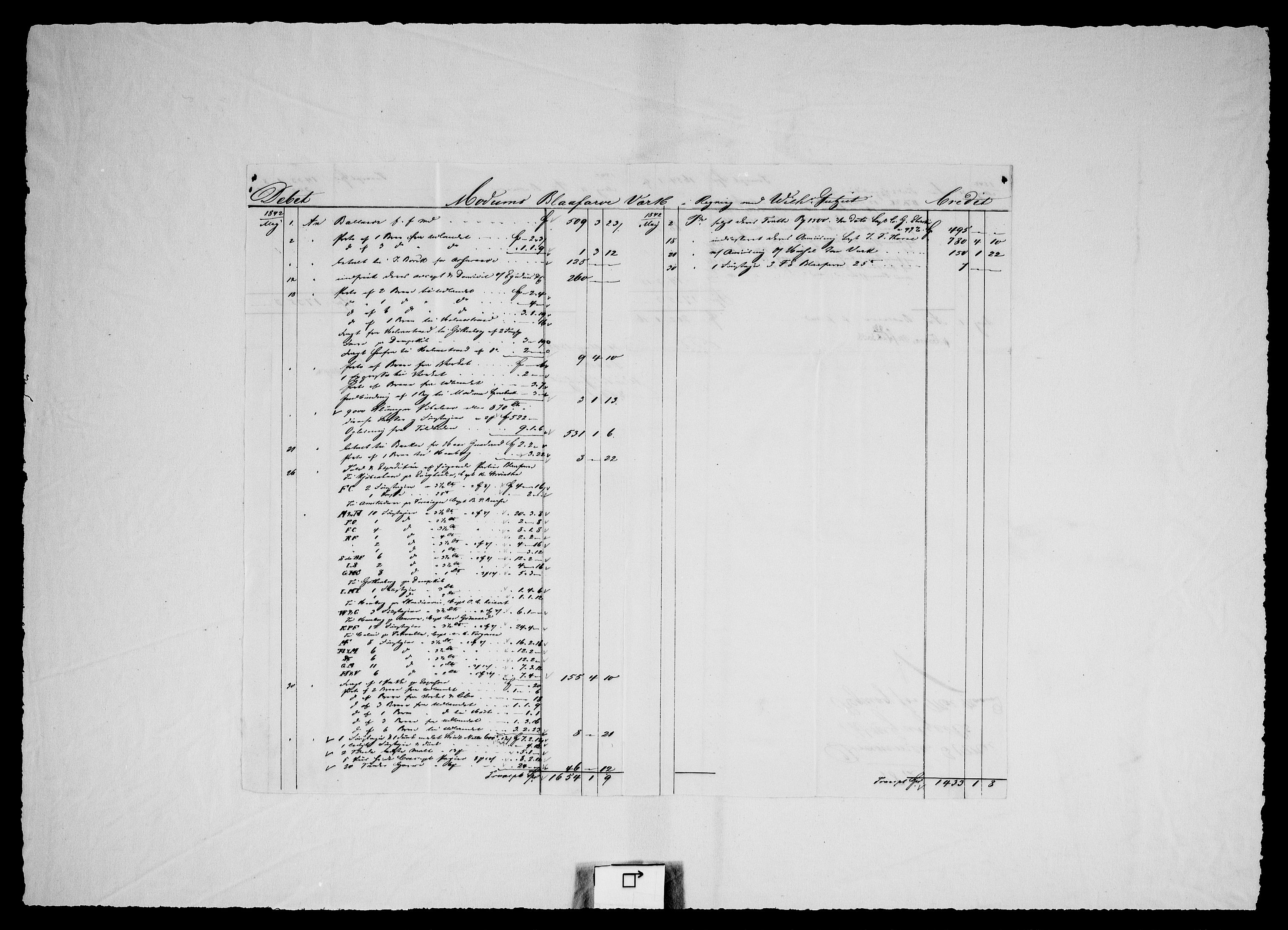 Modums Blaafarveværk, AV/RA-PA-0157/G/Gd/Gdc/L0220/0001: -- / Hiesige und Auswartige Rechnungen, 1841-1846, p. 5