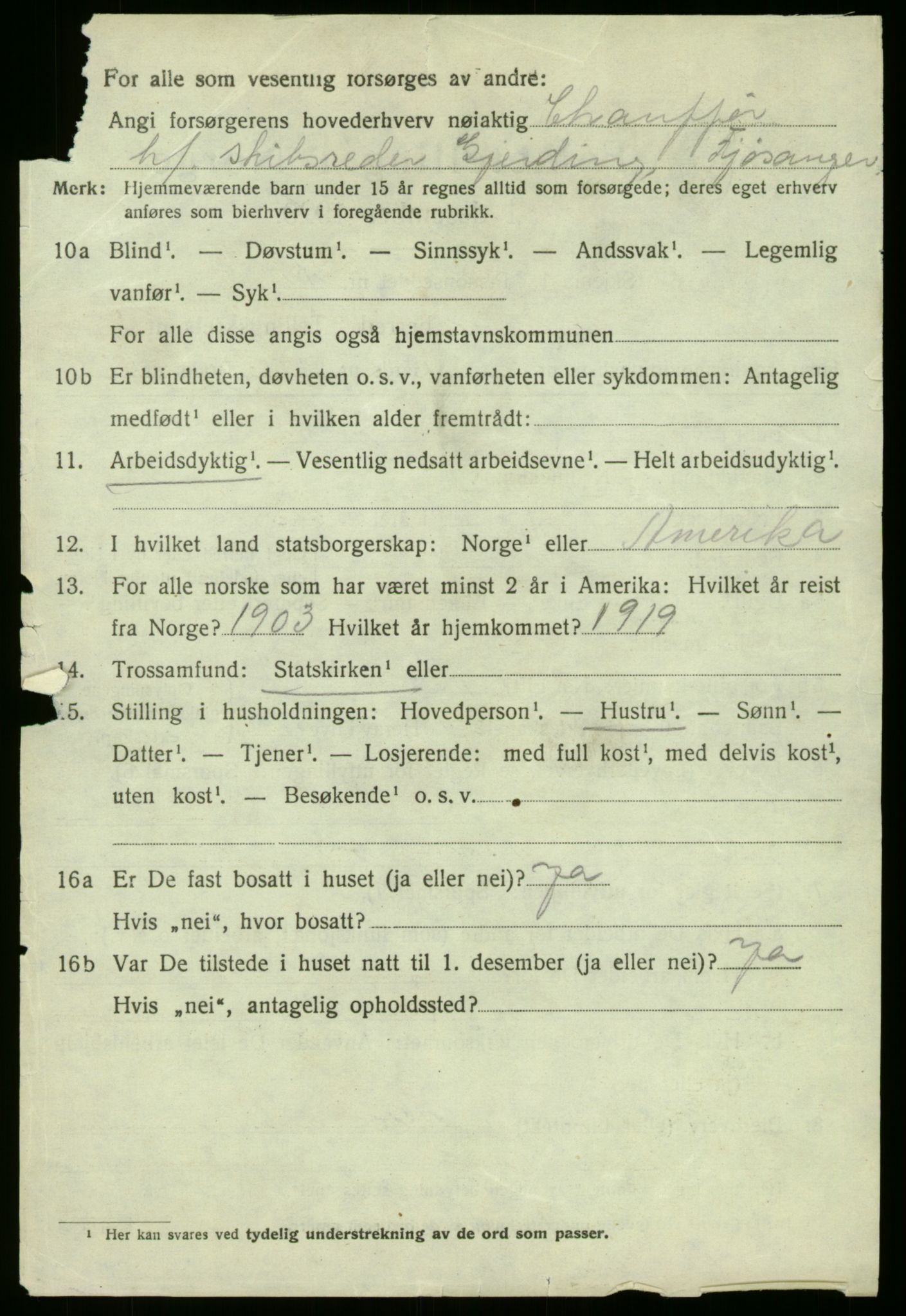 SAB, 1920 census for Fana, 1920, p. 13448