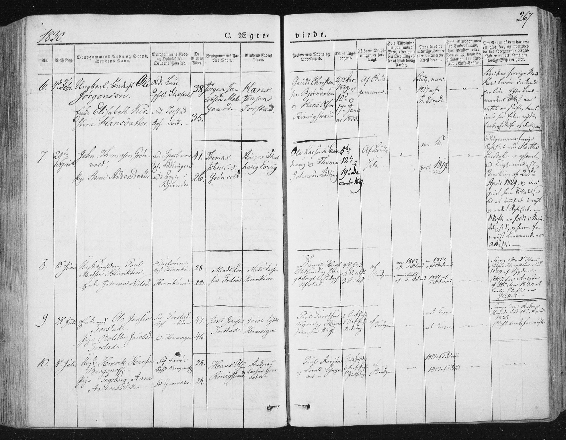 Ministerialprotokoller, klokkerbøker og fødselsregistre - Nord-Trøndelag, AV/SAT-A-1458/784/L0669: Parish register (official) no. 784A04, 1829-1859, p. 267