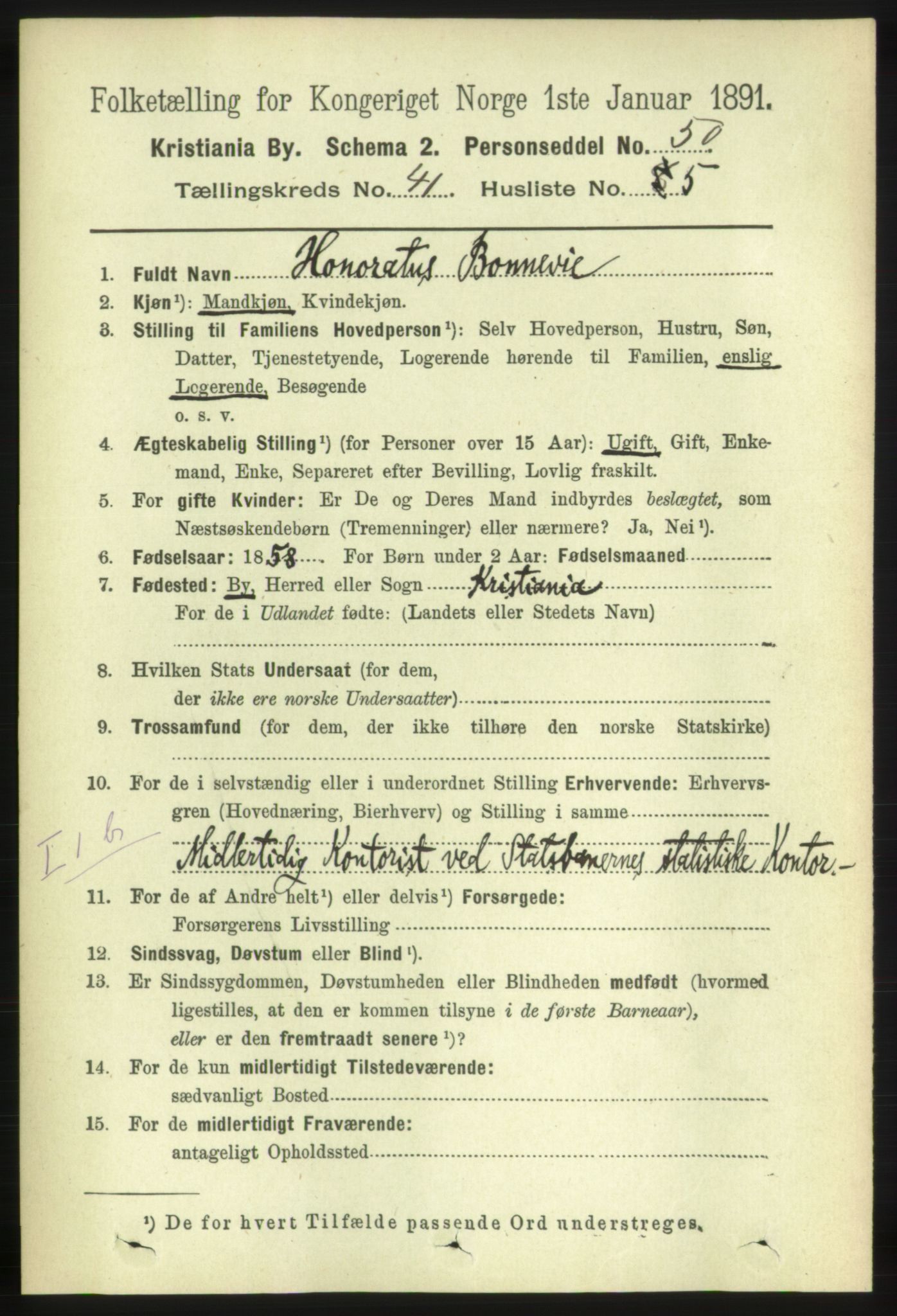 RA, 1891 census for 0301 Kristiania, 1891, p. 24127