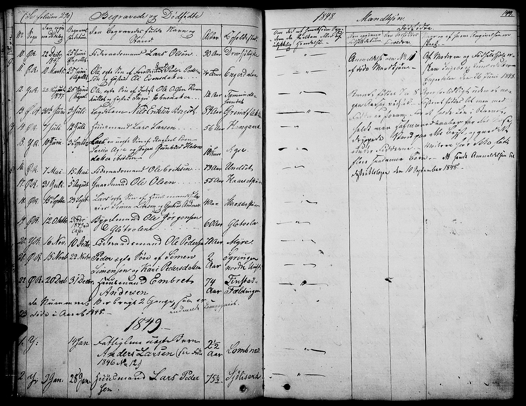 Rendalen prestekontor, SAH/PREST-054/H/Ha/Haa/L0004: Parish register (official) no. 4, 1829-1852, p. 149