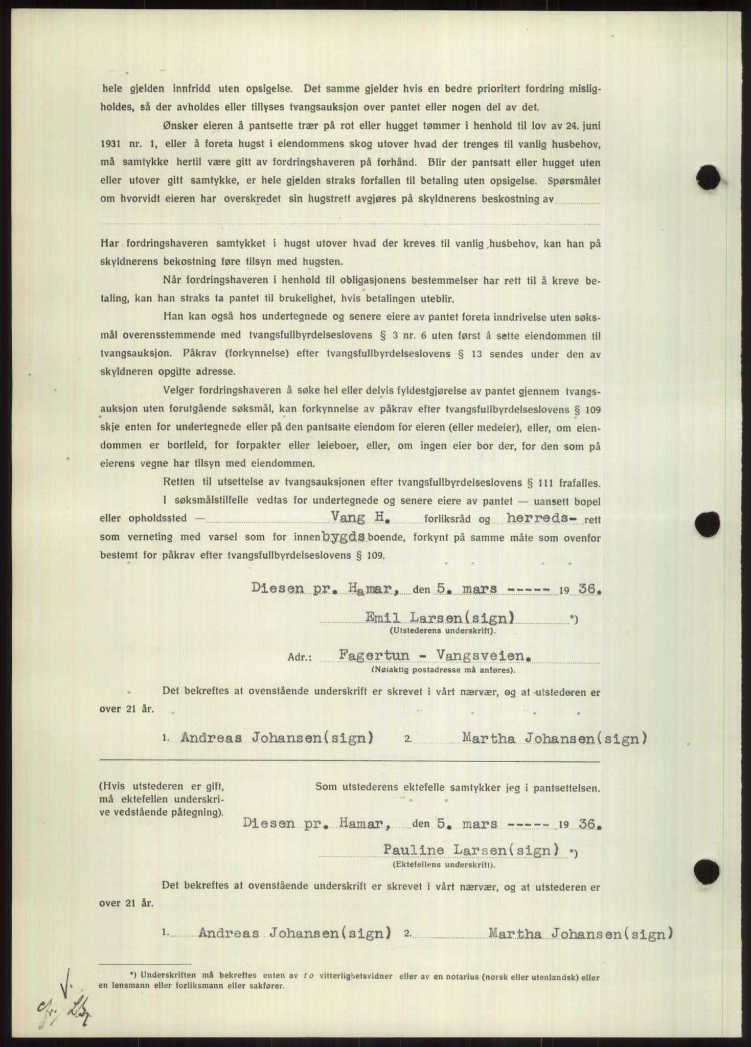 Nord-Hedmark sorenskriveri, SAH/TING-012/H/Hb/Hbf/L0001: Mortgage book no. B1, 1936-1936, Diary no: : 438/1936