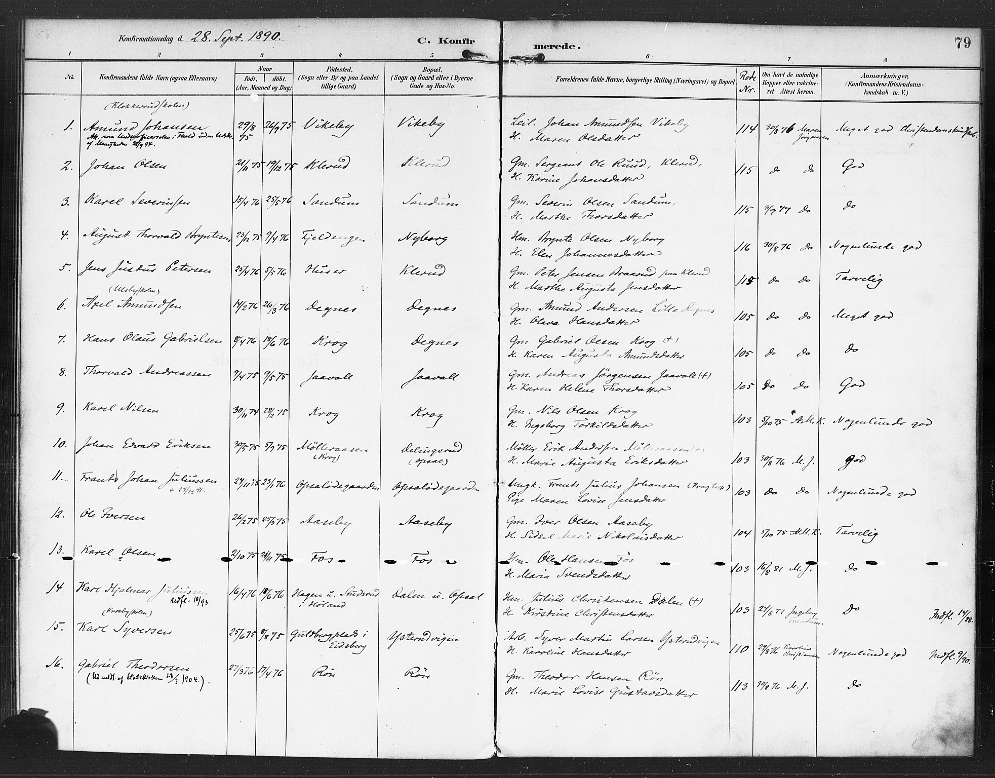 Rødenes prestekontor Kirkebøker, AV/SAO-A-2005/F/Fa/L0010: Parish register (official) no. I 10, 1890-1900, p. 79