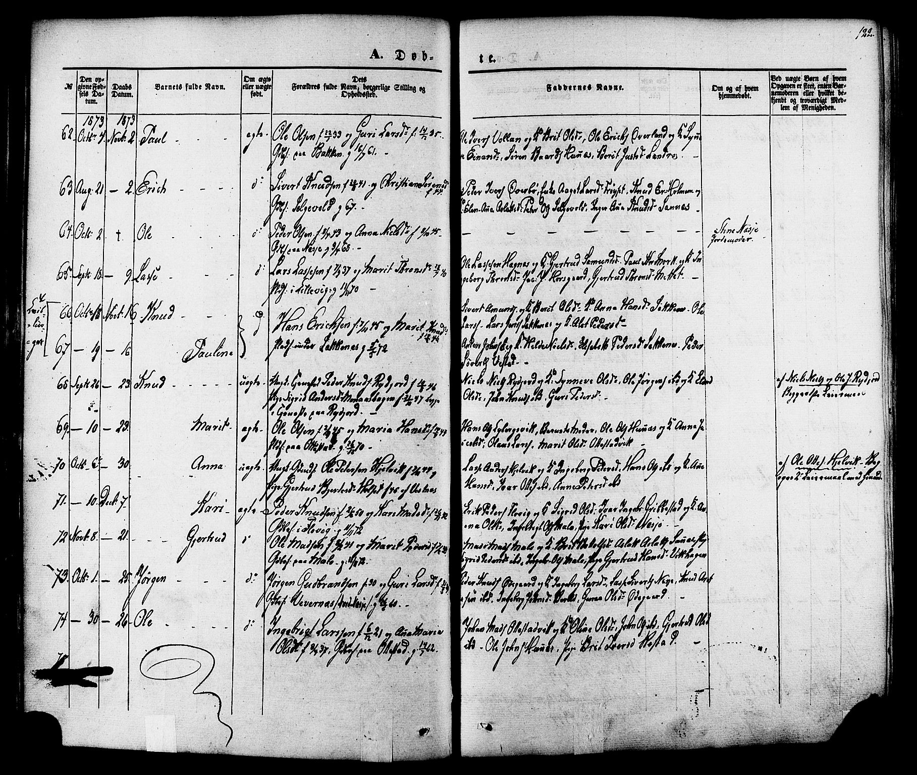 Ministerialprotokoller, klokkerbøker og fødselsregistre - Møre og Romsdal, AV/SAT-A-1454/547/L0603: Parish register (official) no. 547A05, 1846-1877, p. 122