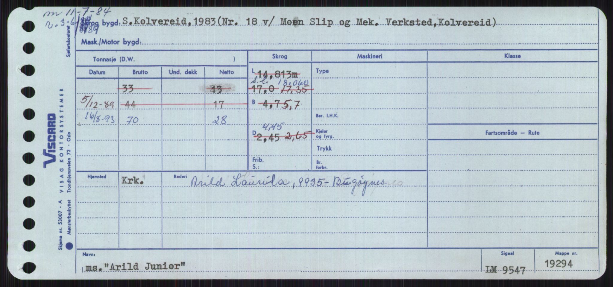 Sjøfartsdirektoratet med forløpere, Skipsmålingen, RA/S-1627/H/Ha/L0001/0001: Fartøy, A-Eig / Fartøy A-Bjøn, p. 373