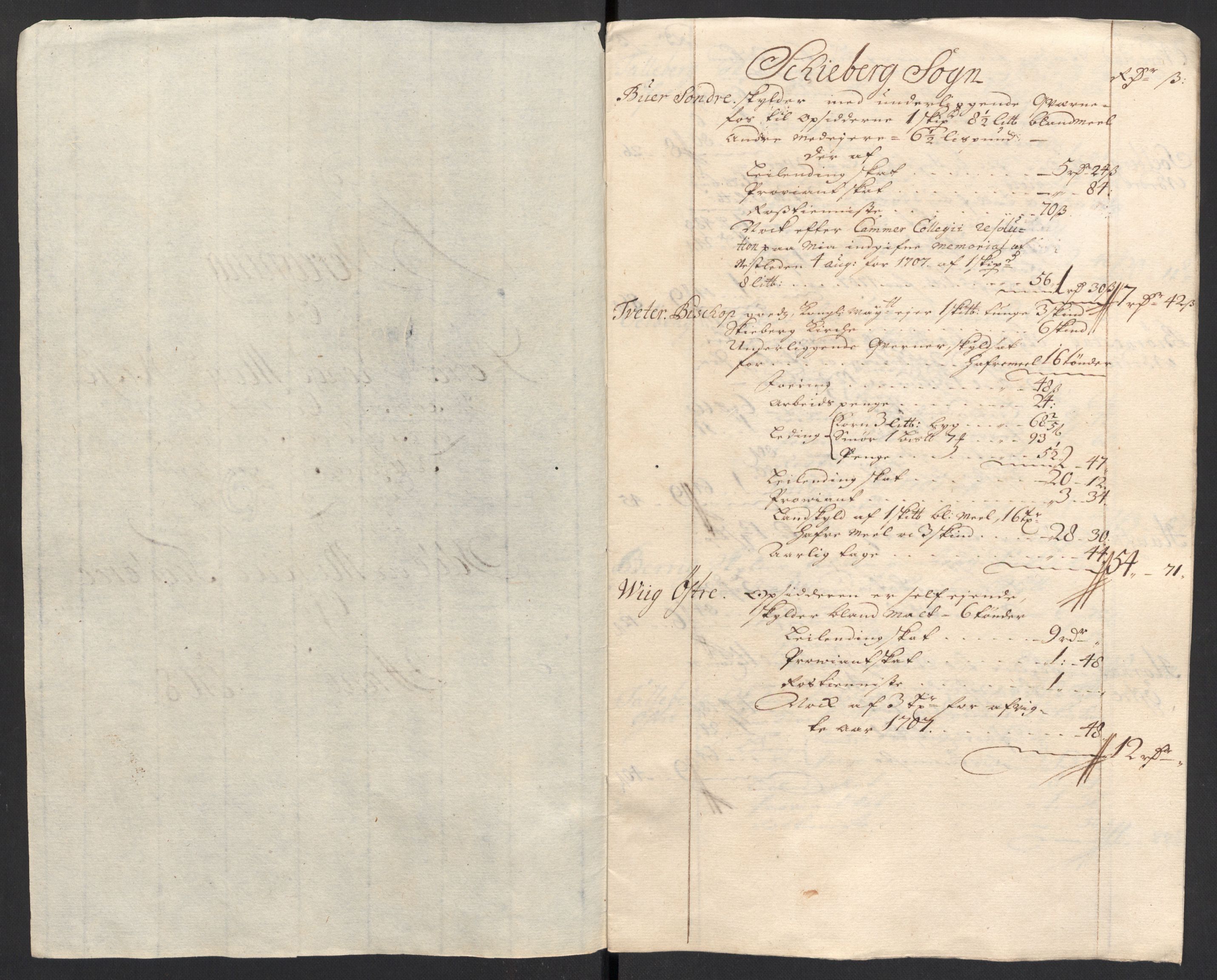 Rentekammeret inntil 1814, Reviderte regnskaper, Fogderegnskap, RA/EA-4092/R01/L0018: Fogderegnskap Idd og Marker, 1707-1709, p. 206