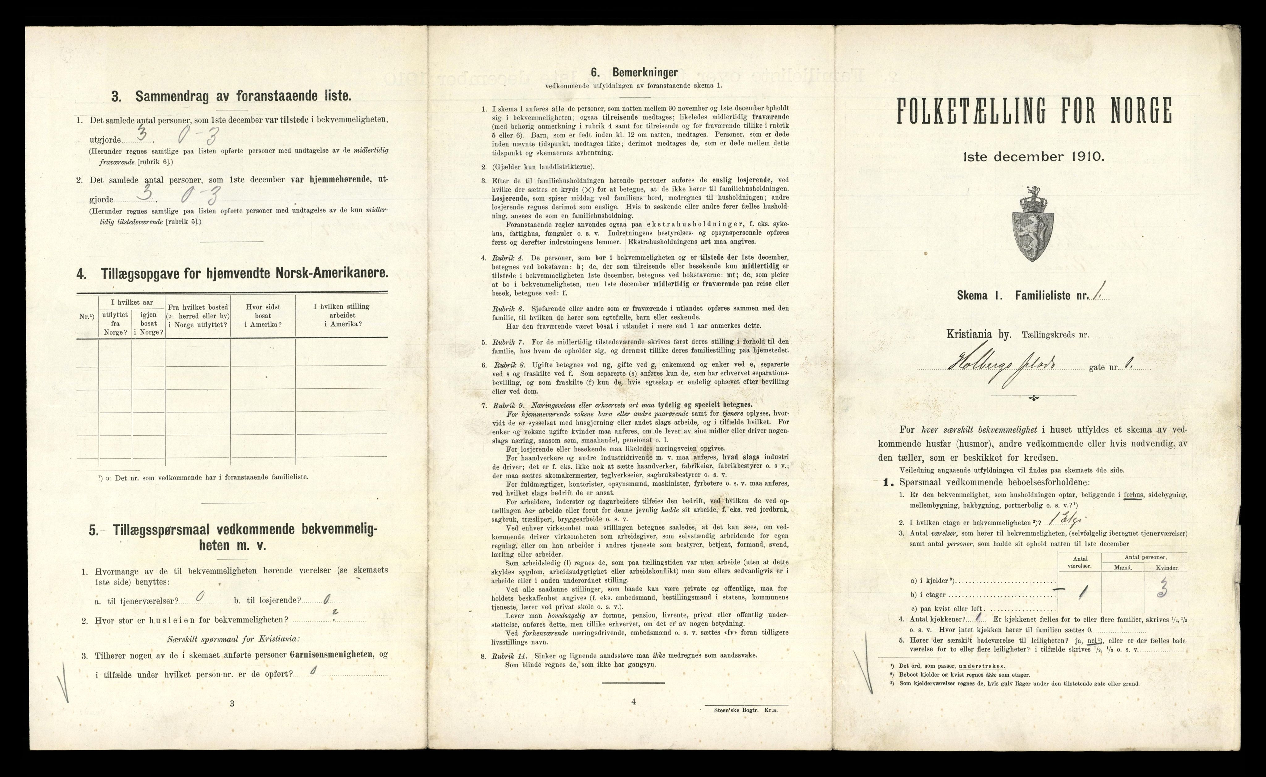 RA, 1910 census for Kristiania, 1910, p. 39706