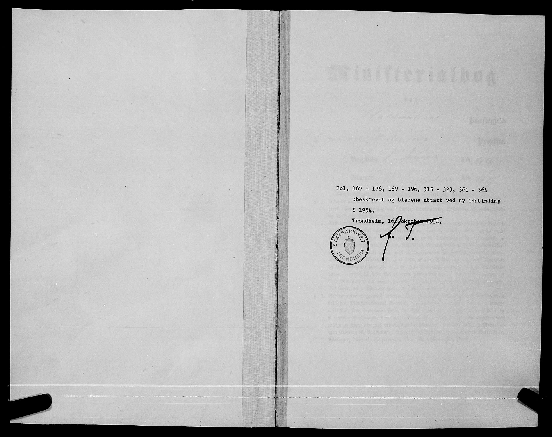 Ministerialprotokoller, klokkerbøker og fødselsregistre - Sør-Trøndelag, SAT/A-1456/685/L0967: Parish register (official) no. 685A07 /2, 1860-1869