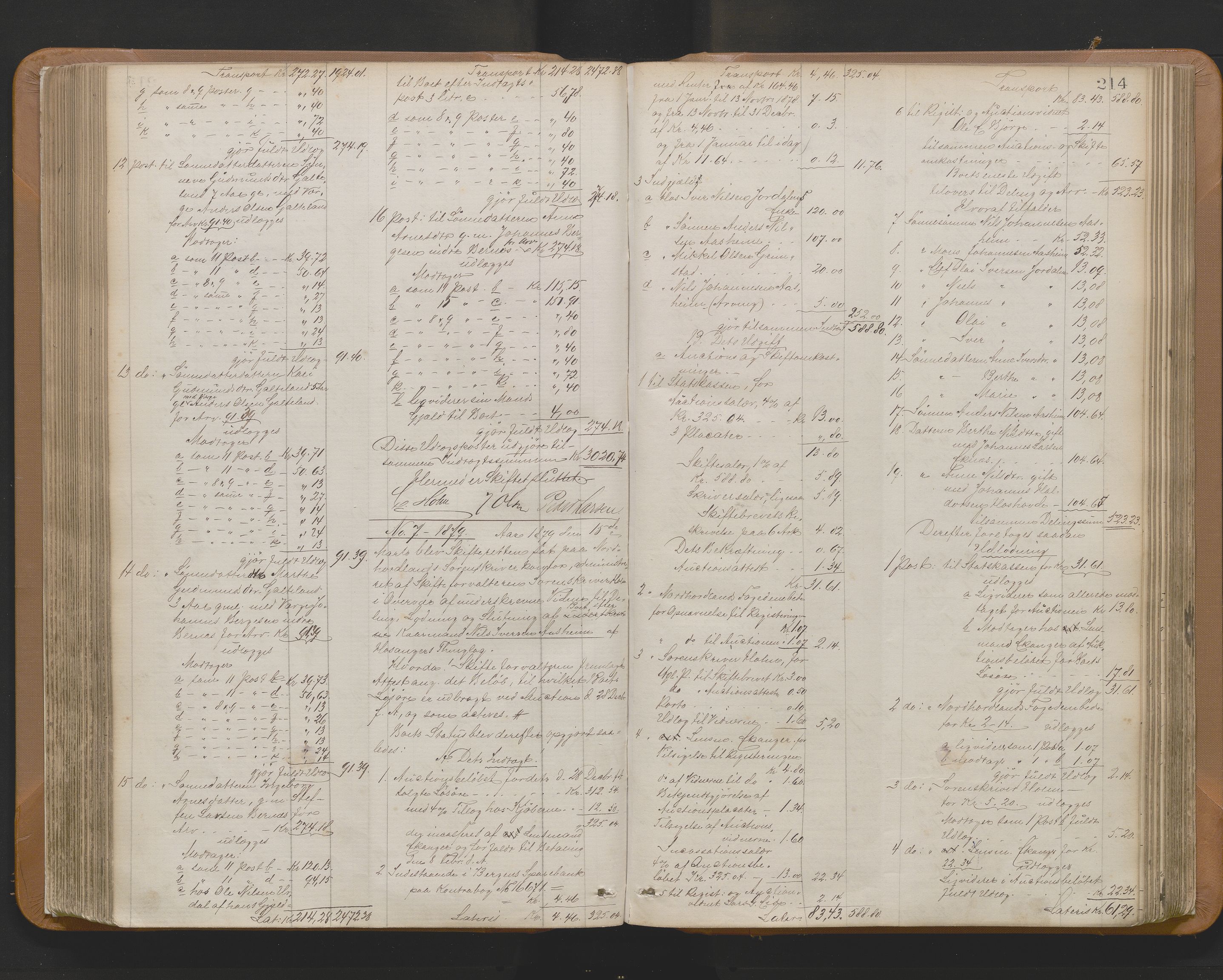 Nordhordland sorenskrivar, AV/SAB-A-2901/1/H/Hd/Hda/L0009: Skifteutlodningsprotokollar, 1876-1881, p. 214