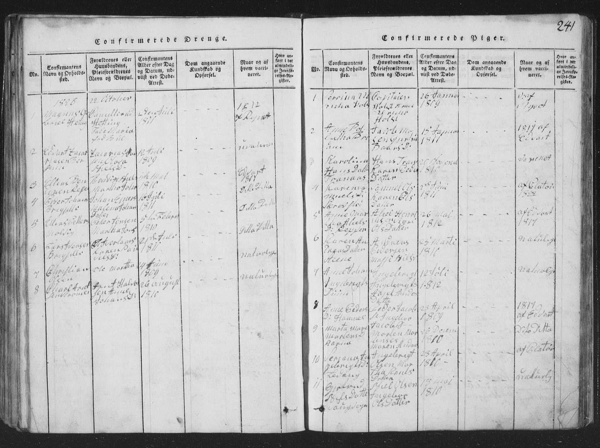 Ministerialprotokoller, klokkerbøker og fødselsregistre - Nord-Trøndelag, SAT/A-1458/773/L0613: Parish register (official) no. 773A04, 1815-1845, p. 241