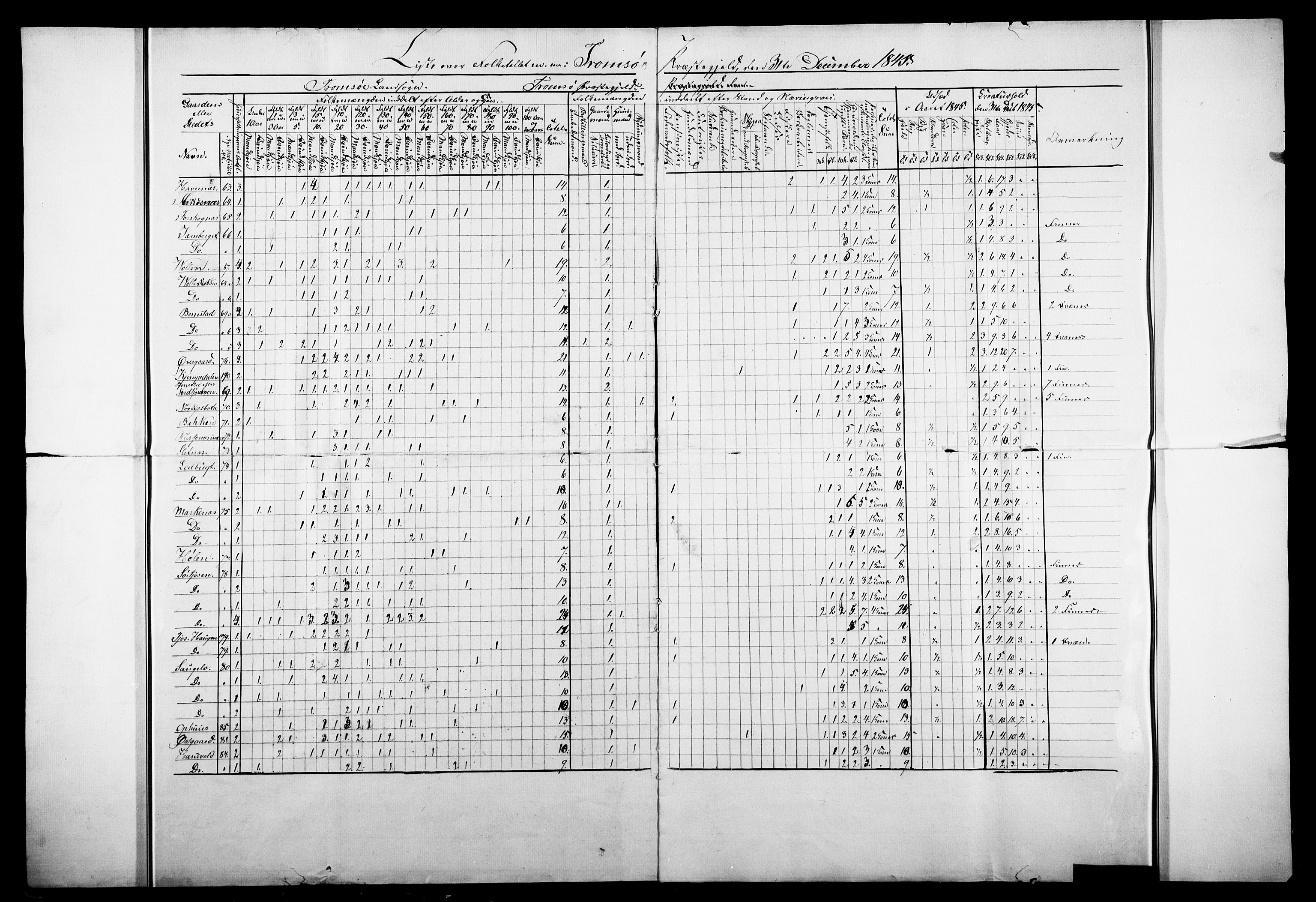 , 1845 Census for Tromsø, 1845, p. 35