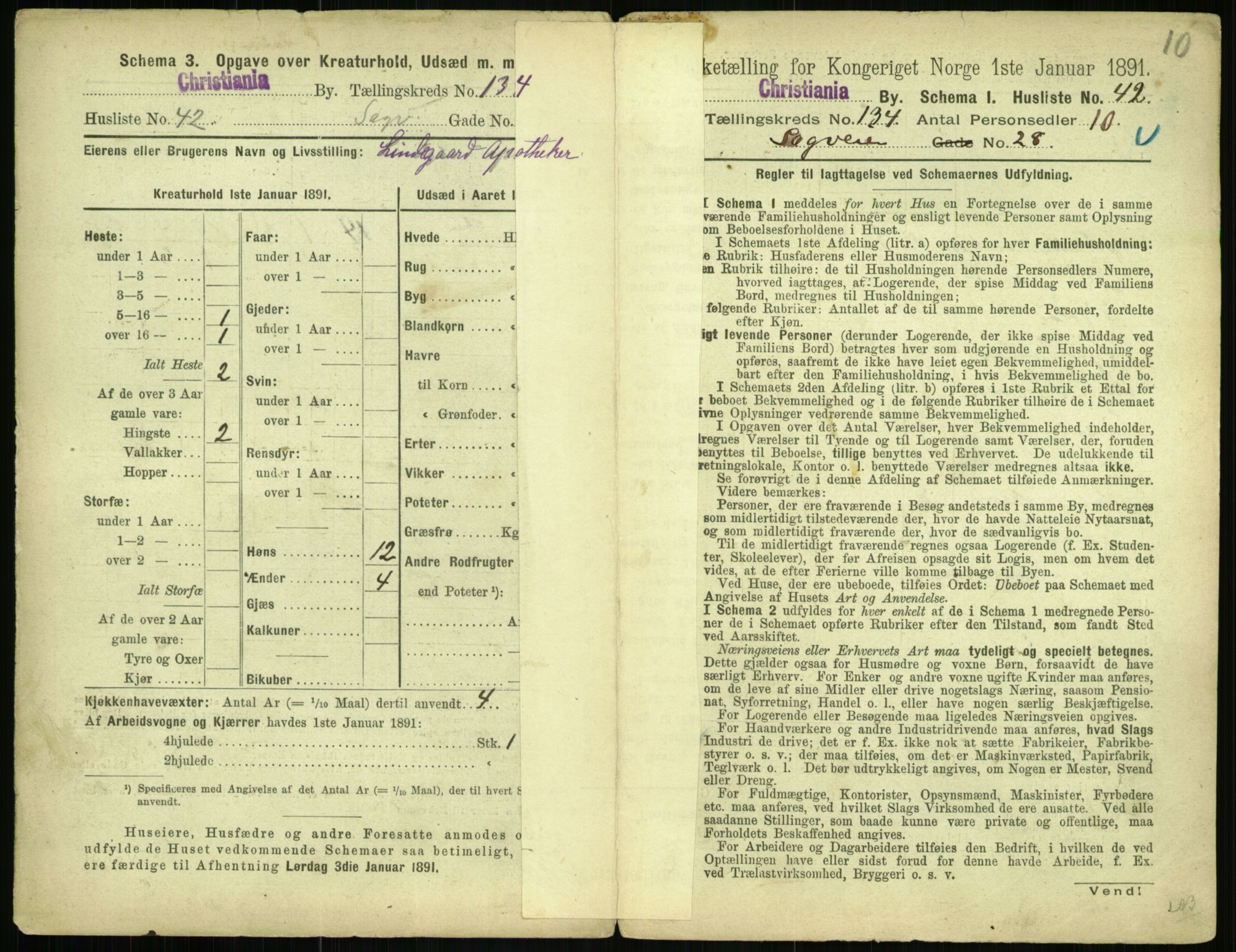 RA, 1891 census for 0301 Kristiania, 1891, p. 73501