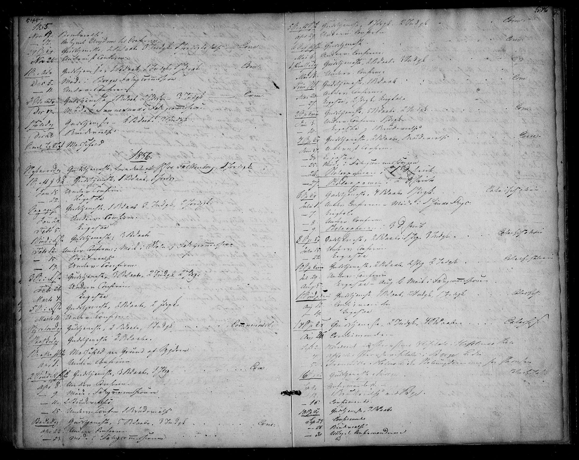 Borge prestekontor Kirkebøker, AV/SAO-A-10903/F/Fa/L0005: Parish register (official) no. I 5, 1848-1860, p. 545-546