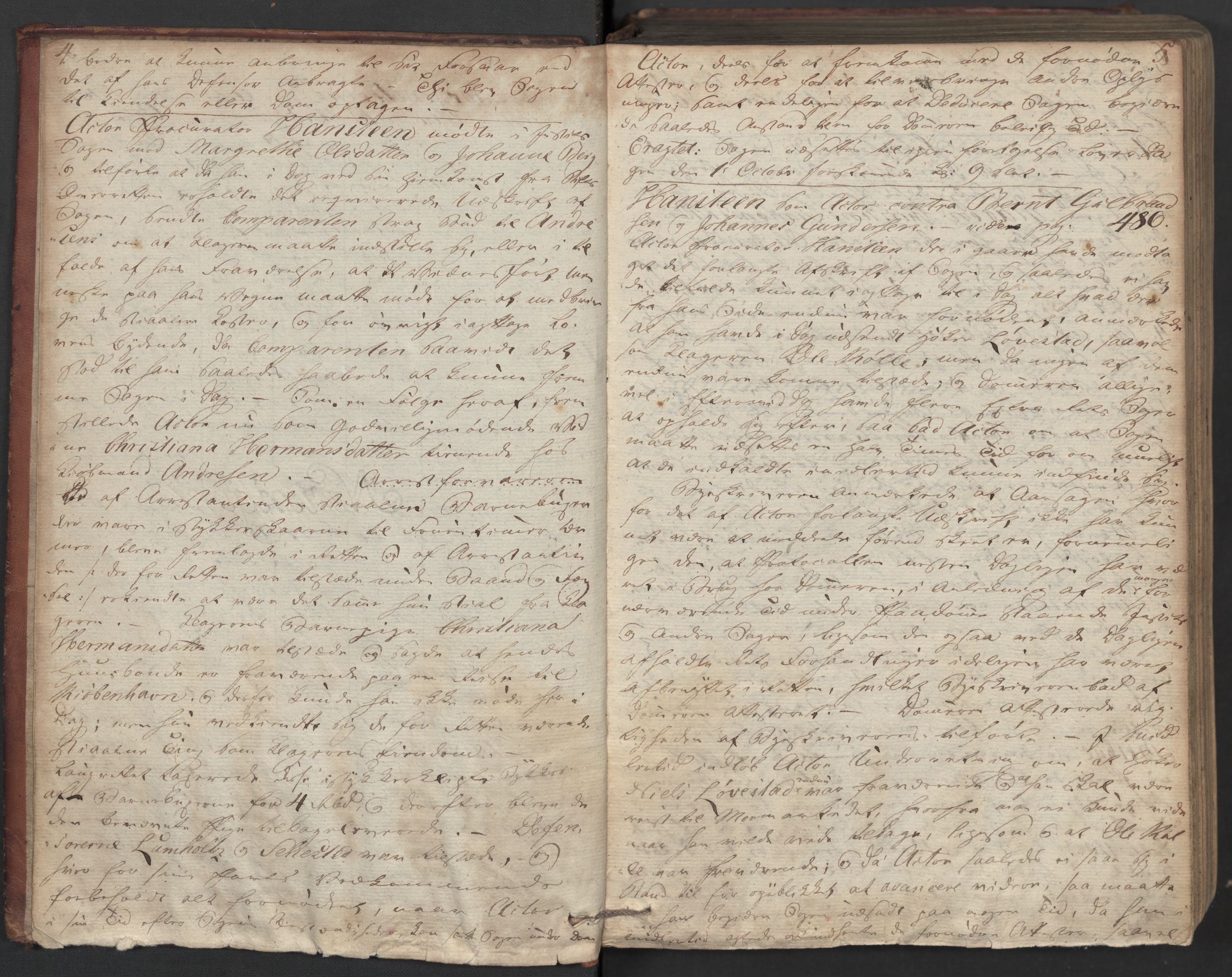 Christiania byfogd, AV/SAO-A-11543/F/Fc/L0001: Ekstrarettsprotokoll, 1814-1816, p. 4-5