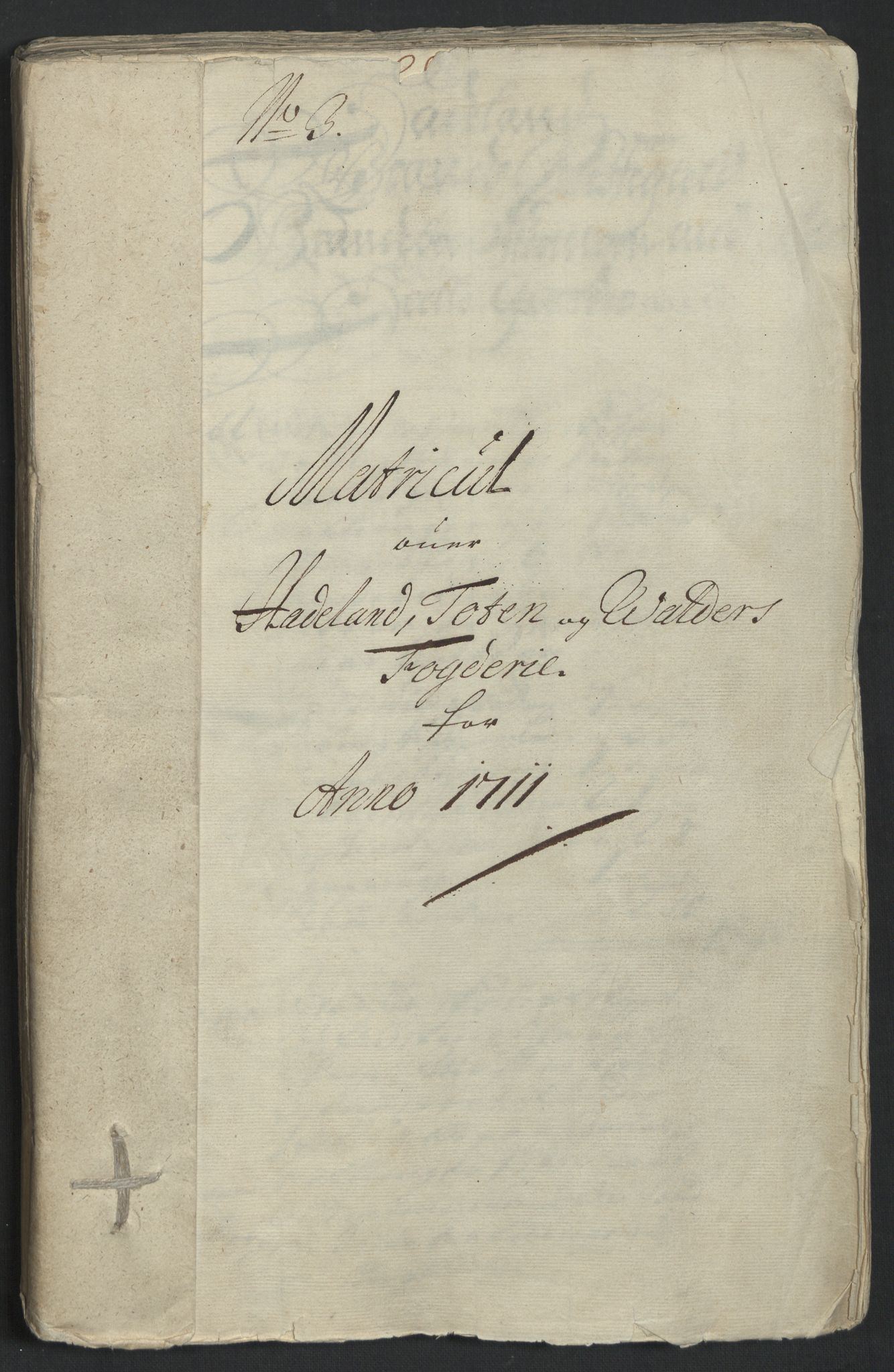 Rentekammeret inntil 1814, Reviderte regnskaper, Fogderegnskap, AV/RA-EA-4092/R18/L1308: Fogderegnskap Hadeland, Toten og Valdres, 1711, p. 25