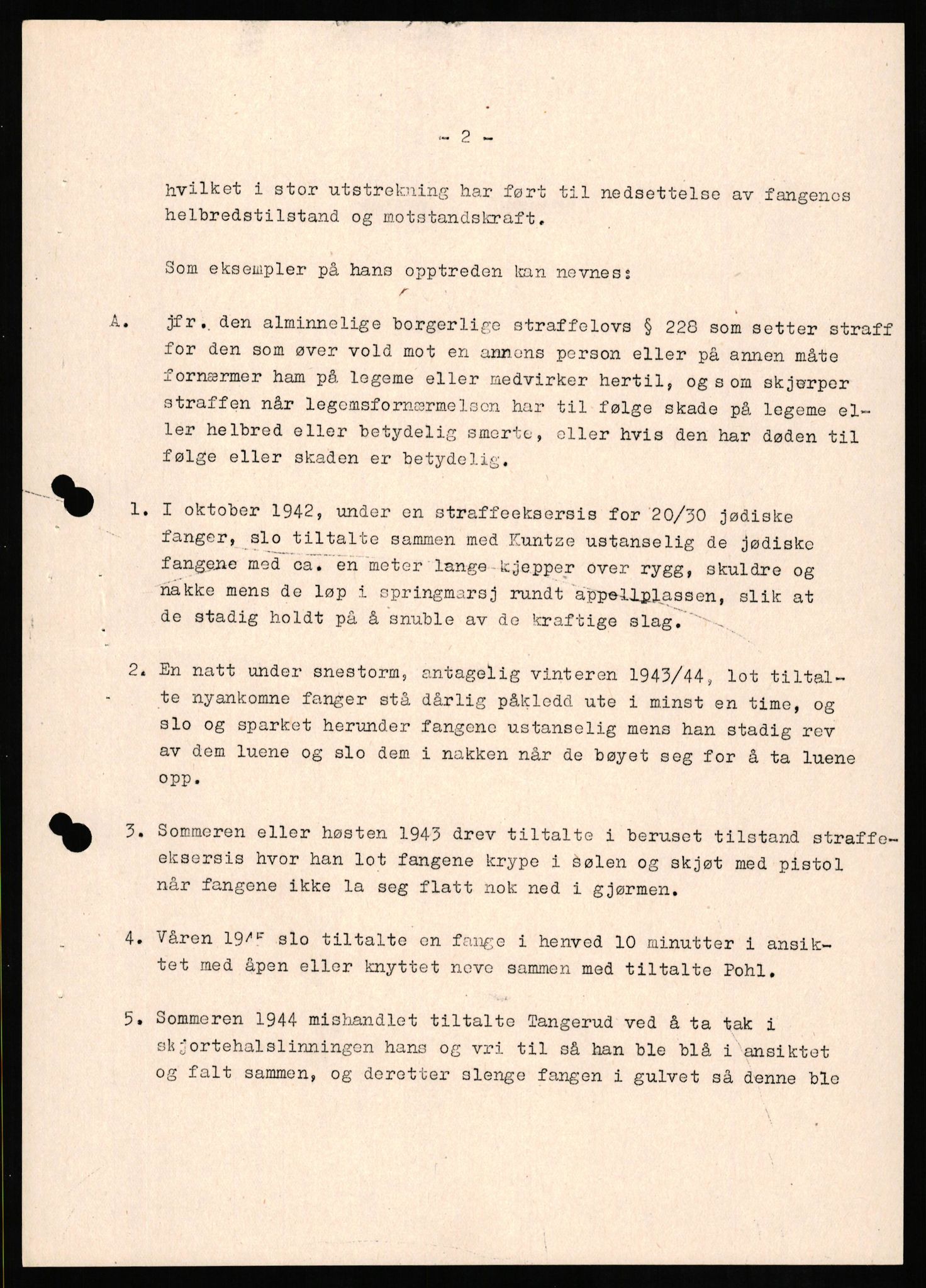 Forsvaret, Forsvarets overkommando II, AV/RA-RAFA-3915/D/Db/L0012: CI Questionaires. Tyske okkupasjonsstyrker i Norge. Tyskere., 1945-1946, p. 230